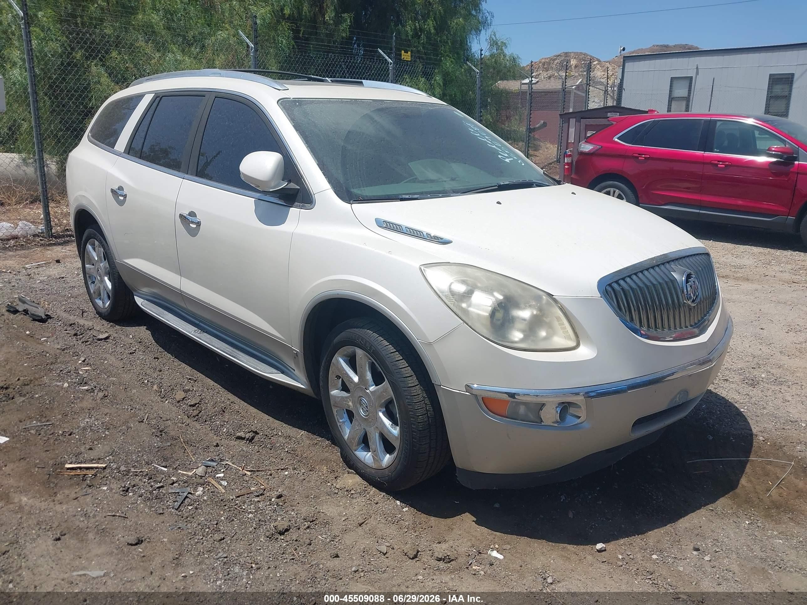 2008 Buick Enclave Cxl White vin: 5GAER23728J304809