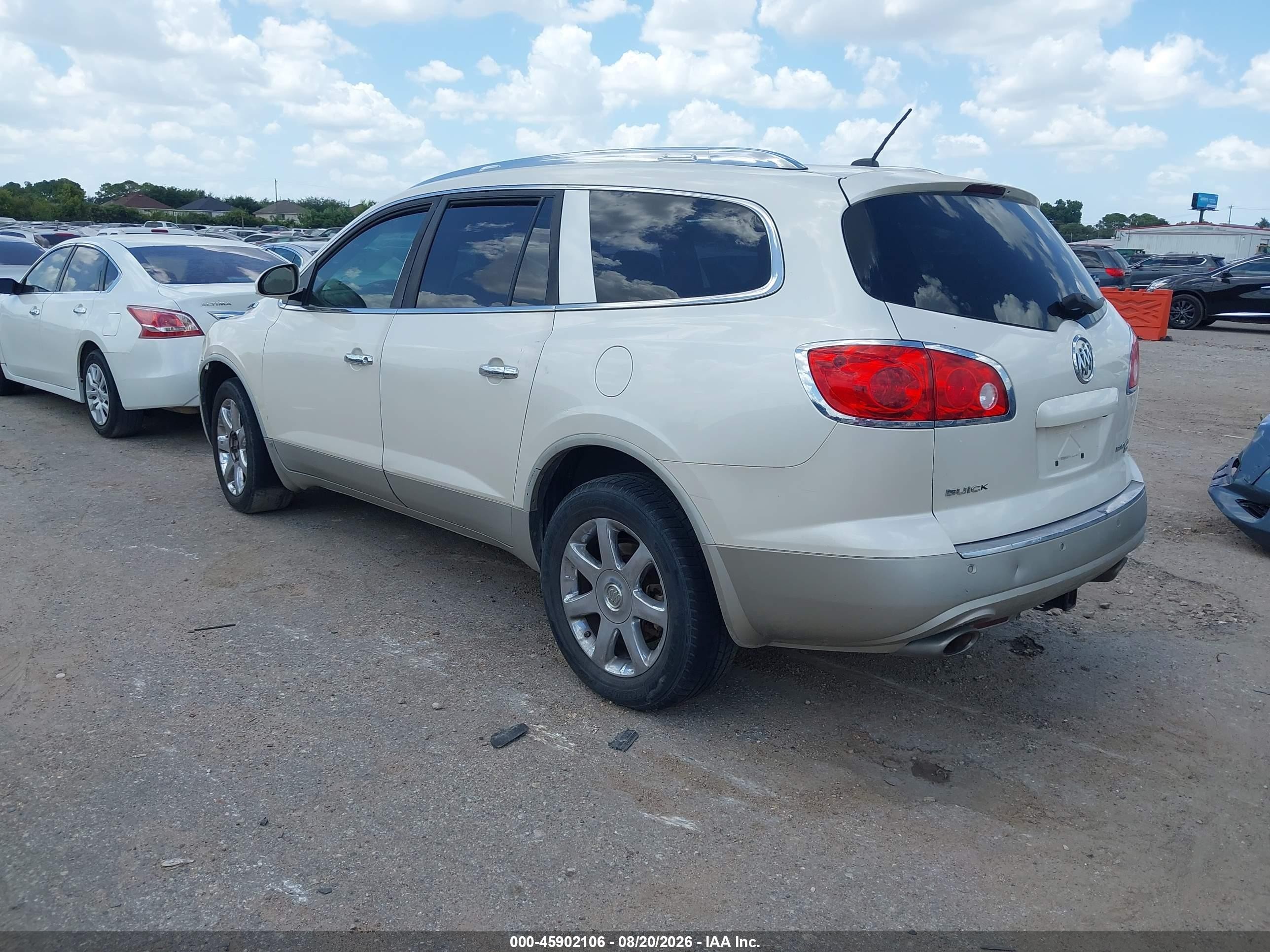 2008 Buick Enclave Cxl White vin: 5GAER23738J118096