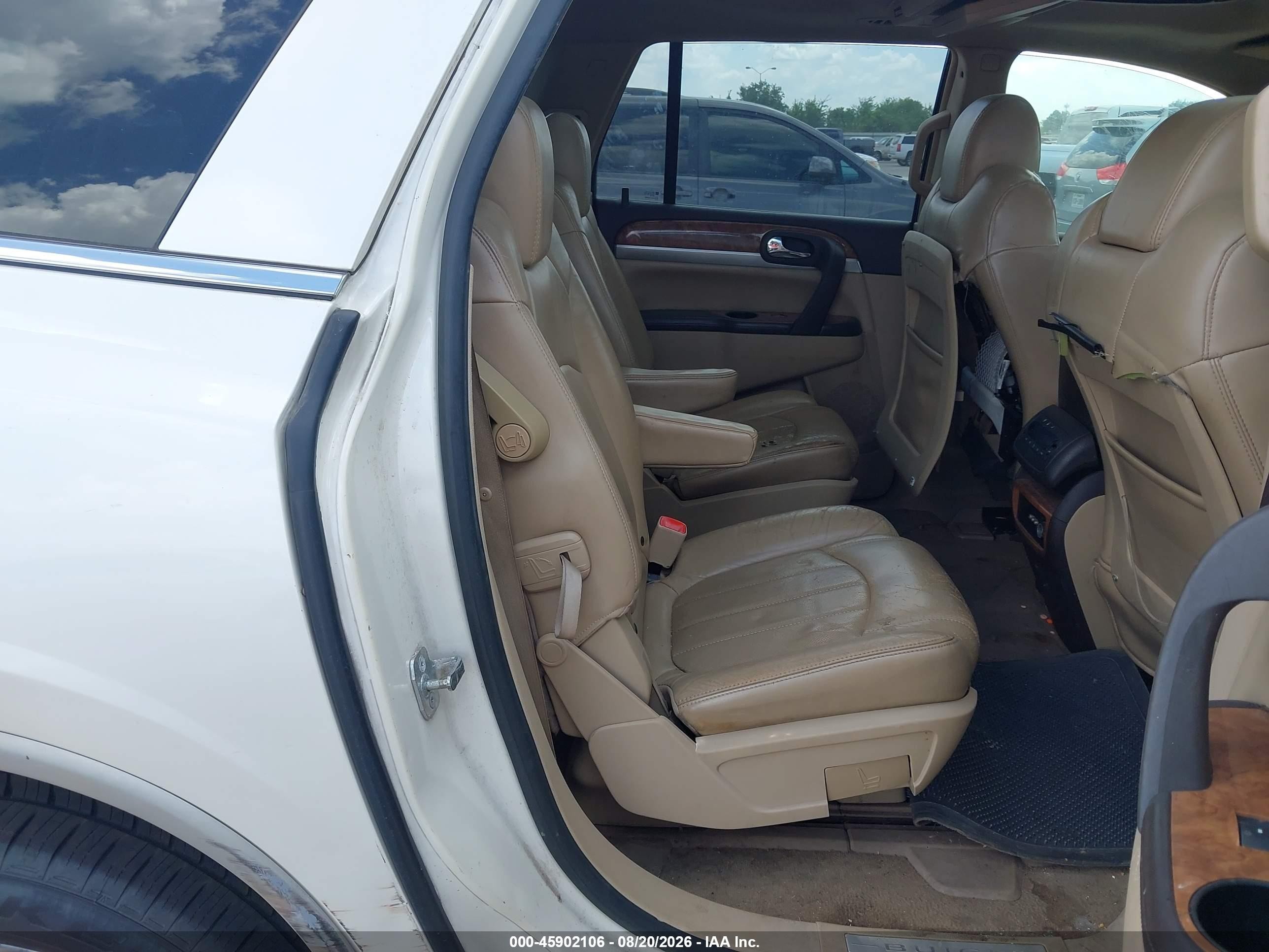 2008 Buick Enclave Cxl White vin: 5GAER23738J118096