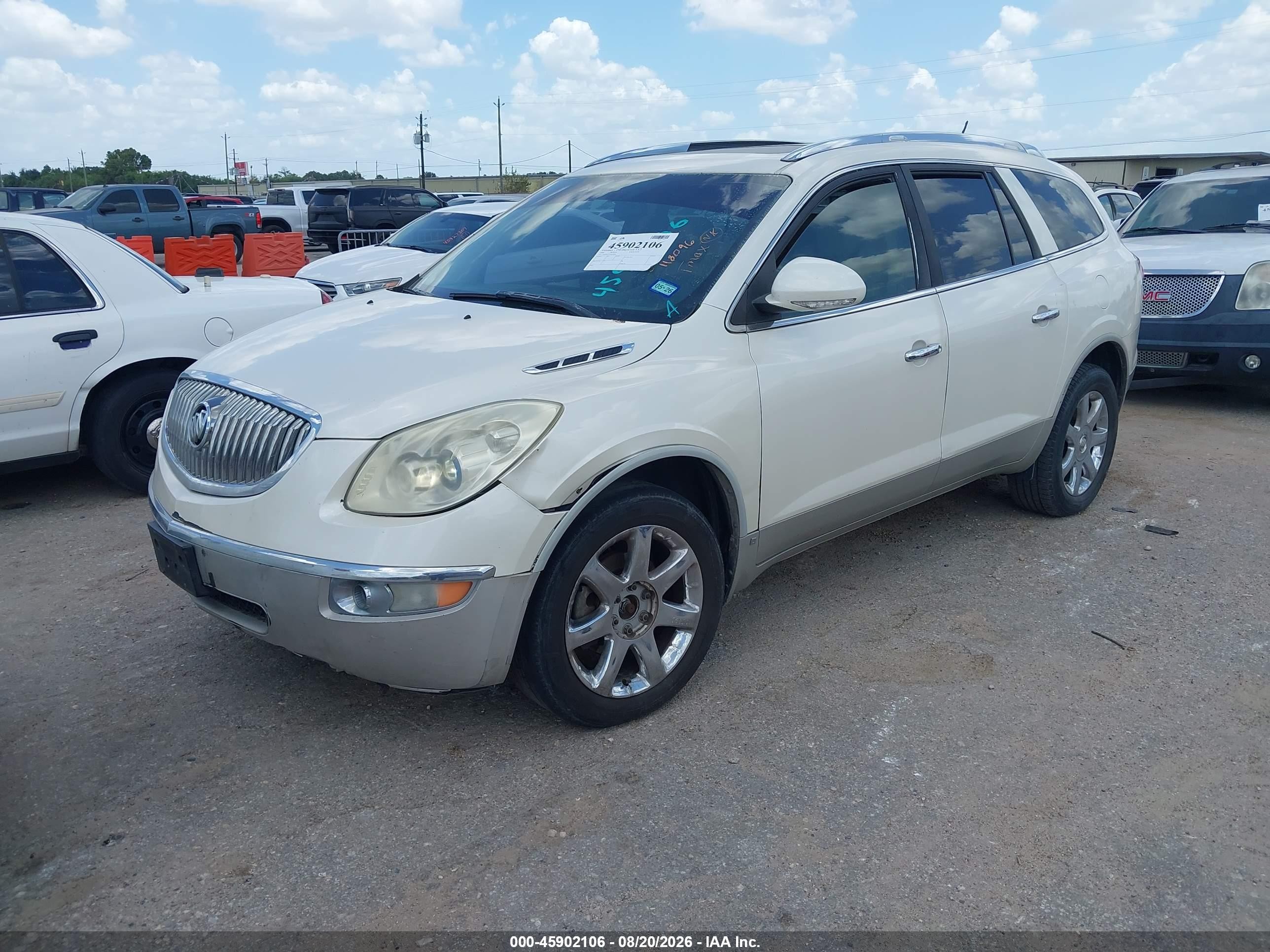 2008 Buick Enclave Cxl White vin: 5GAER23738J118096