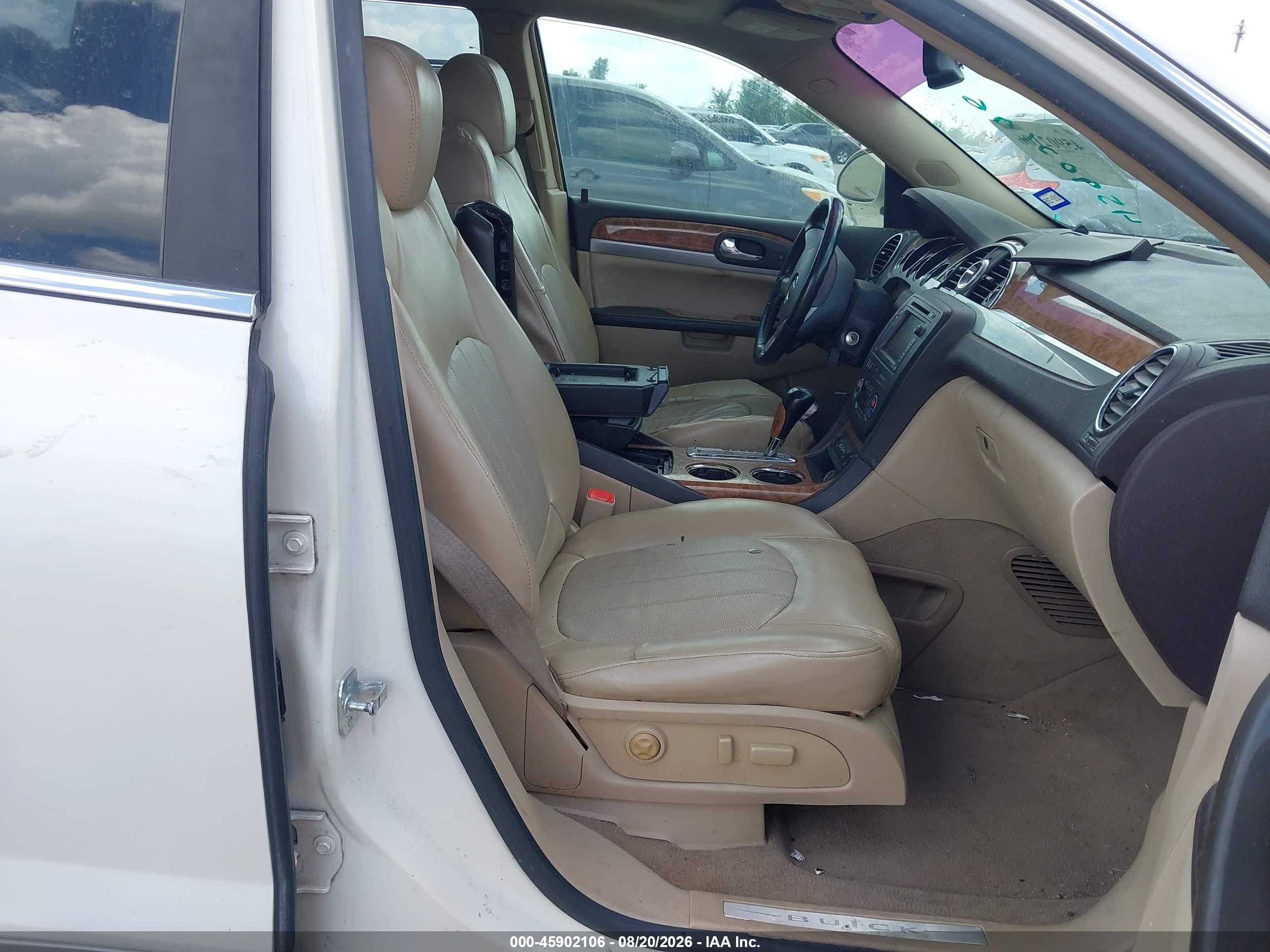 2008 Buick Enclave Cxl White vin: 5GAER23738J118096
