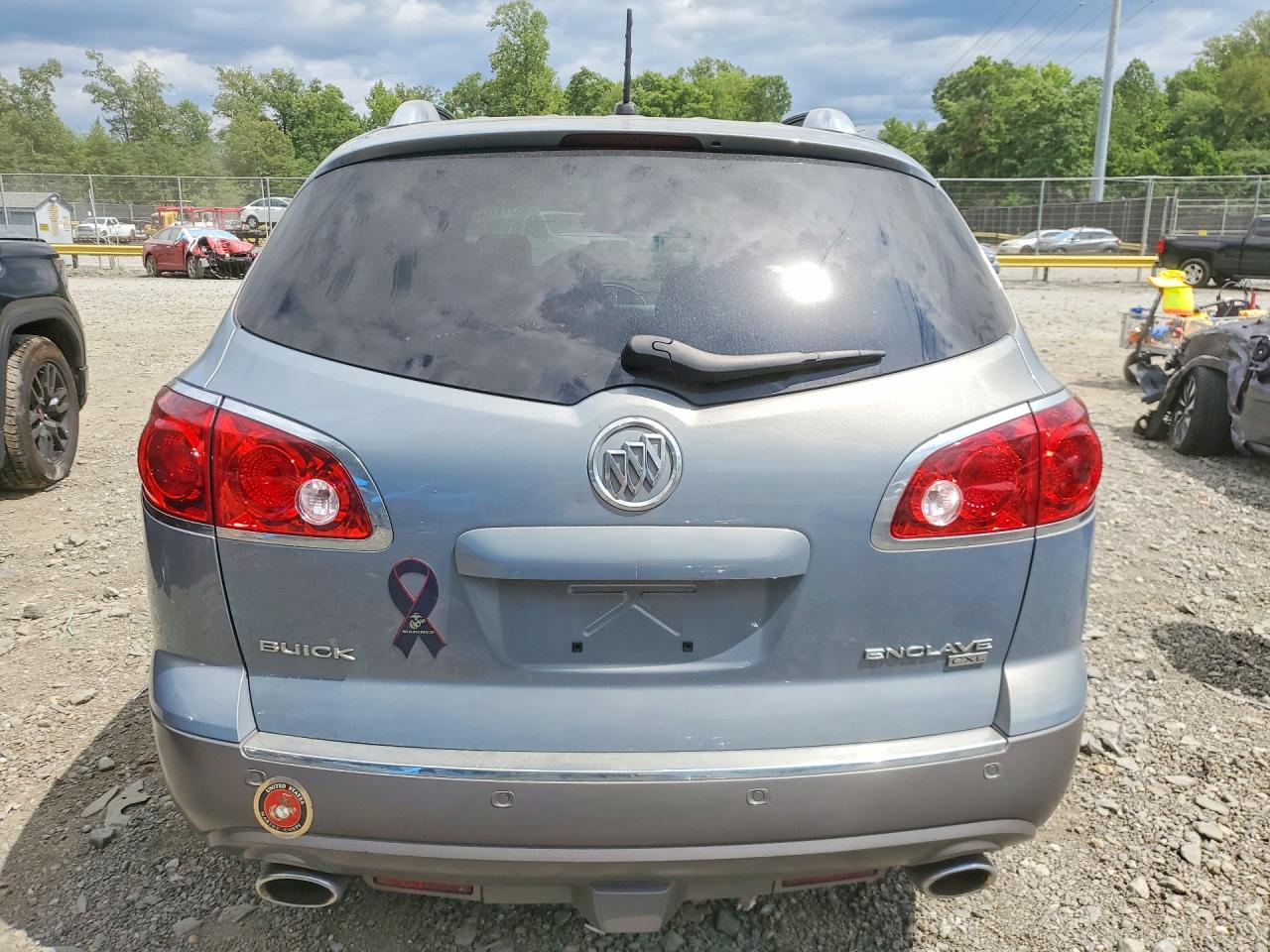 2008 Buick Enclave Cxl Gray vin: 5GAER23738J221518