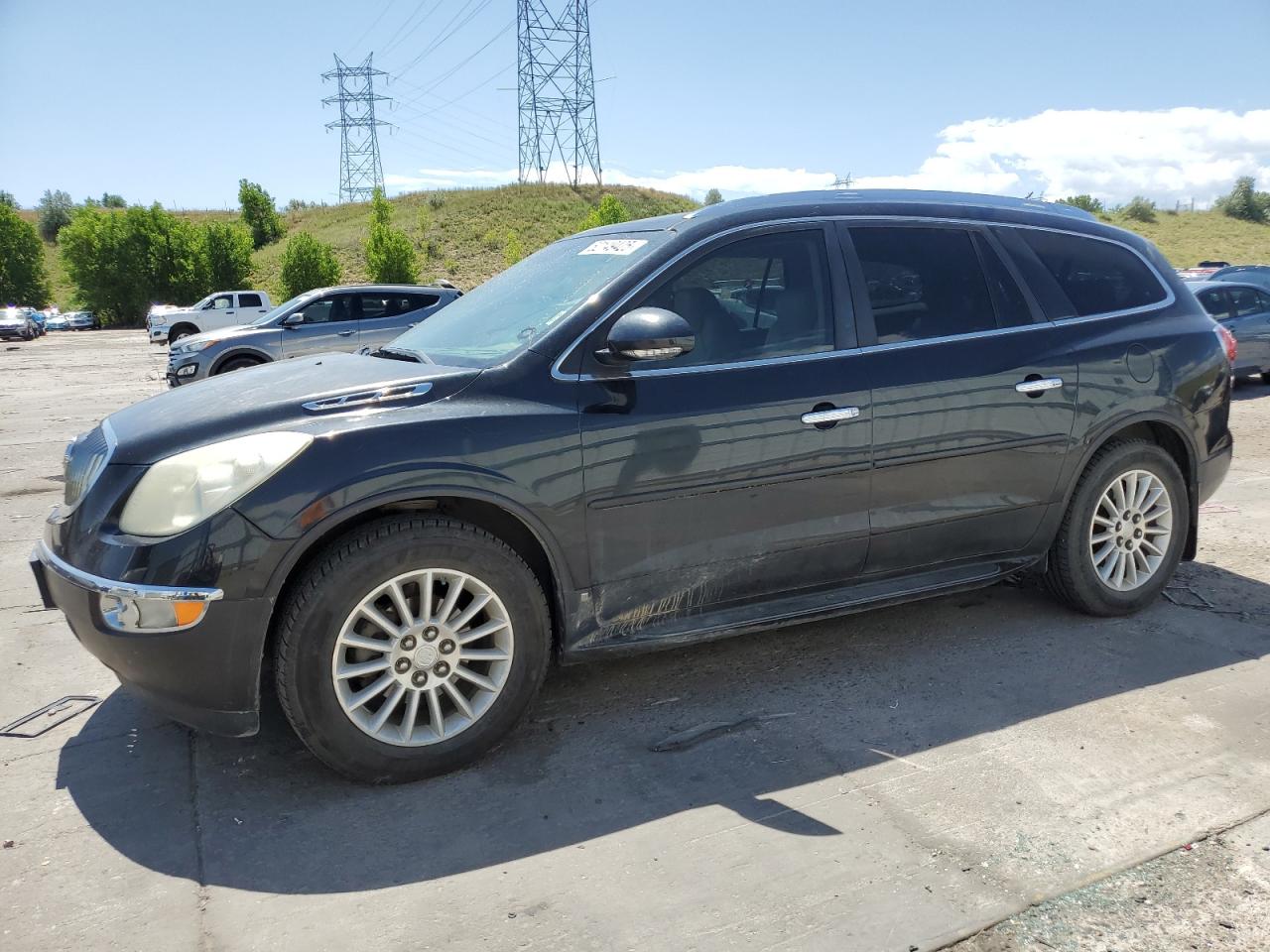 2008 Buick Enclave Cxl Black vin: 5GAER23738J240683