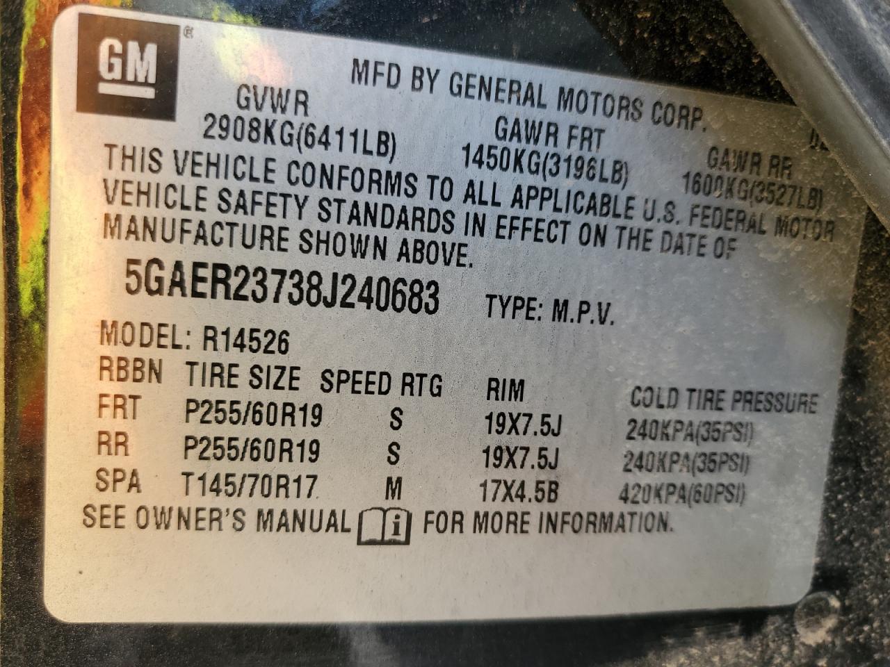 2008 Buick Enclave Cxl Черный vin: 5GAER23738J240683