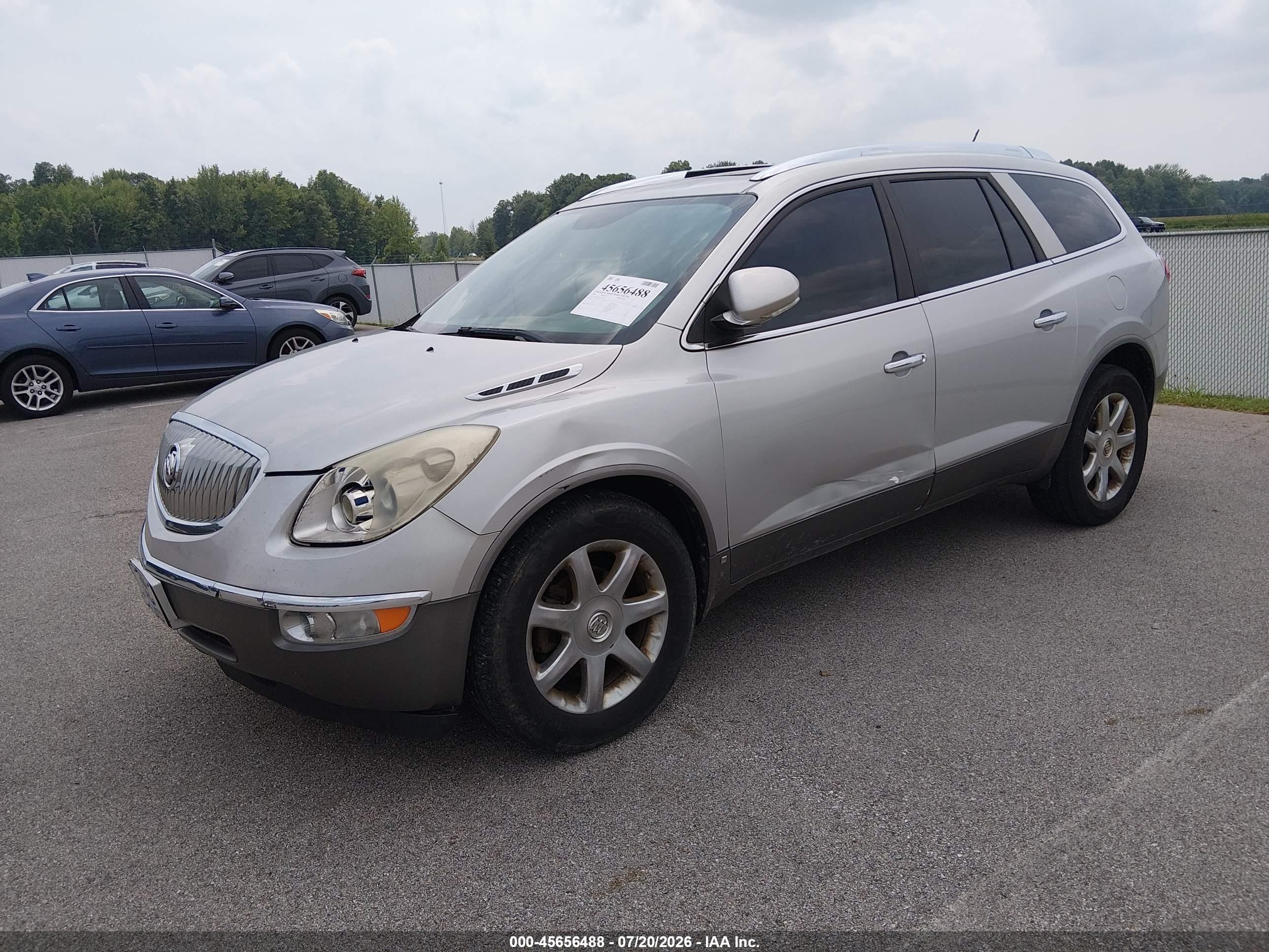 2008 Buick Enclave Cxl Silver vin: 5GAER23748J151639