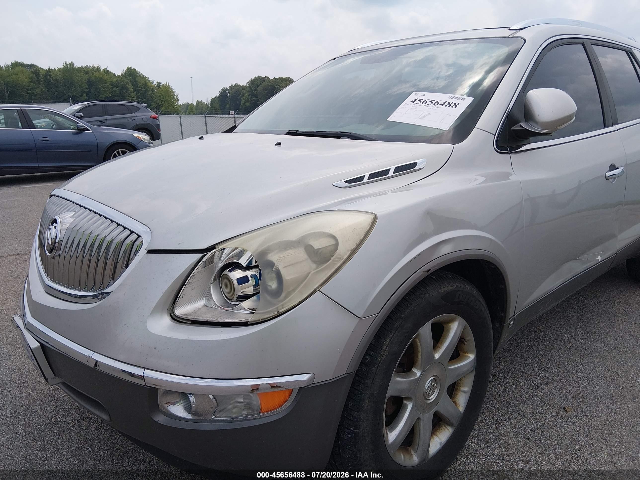 2008 Buick Enclave Cxl Silver vin: 5GAER23748J151639