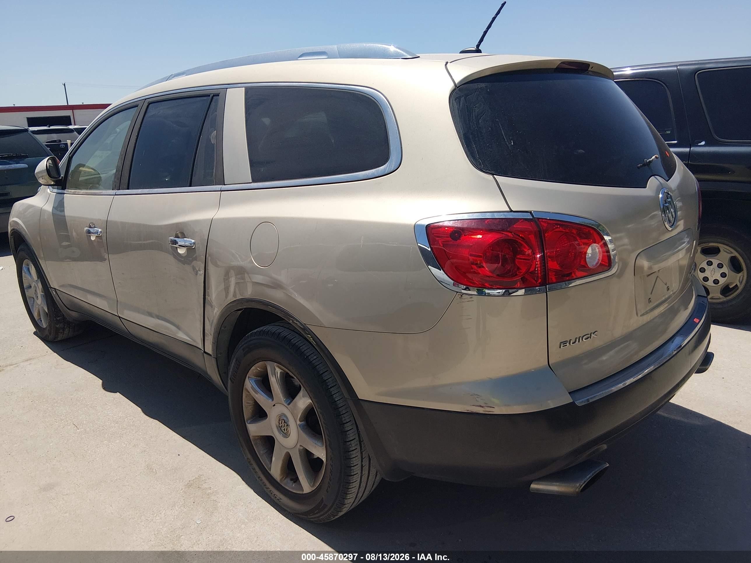 2008 Buick Enclave Cxl Beige vin: 5GAER23758J100201