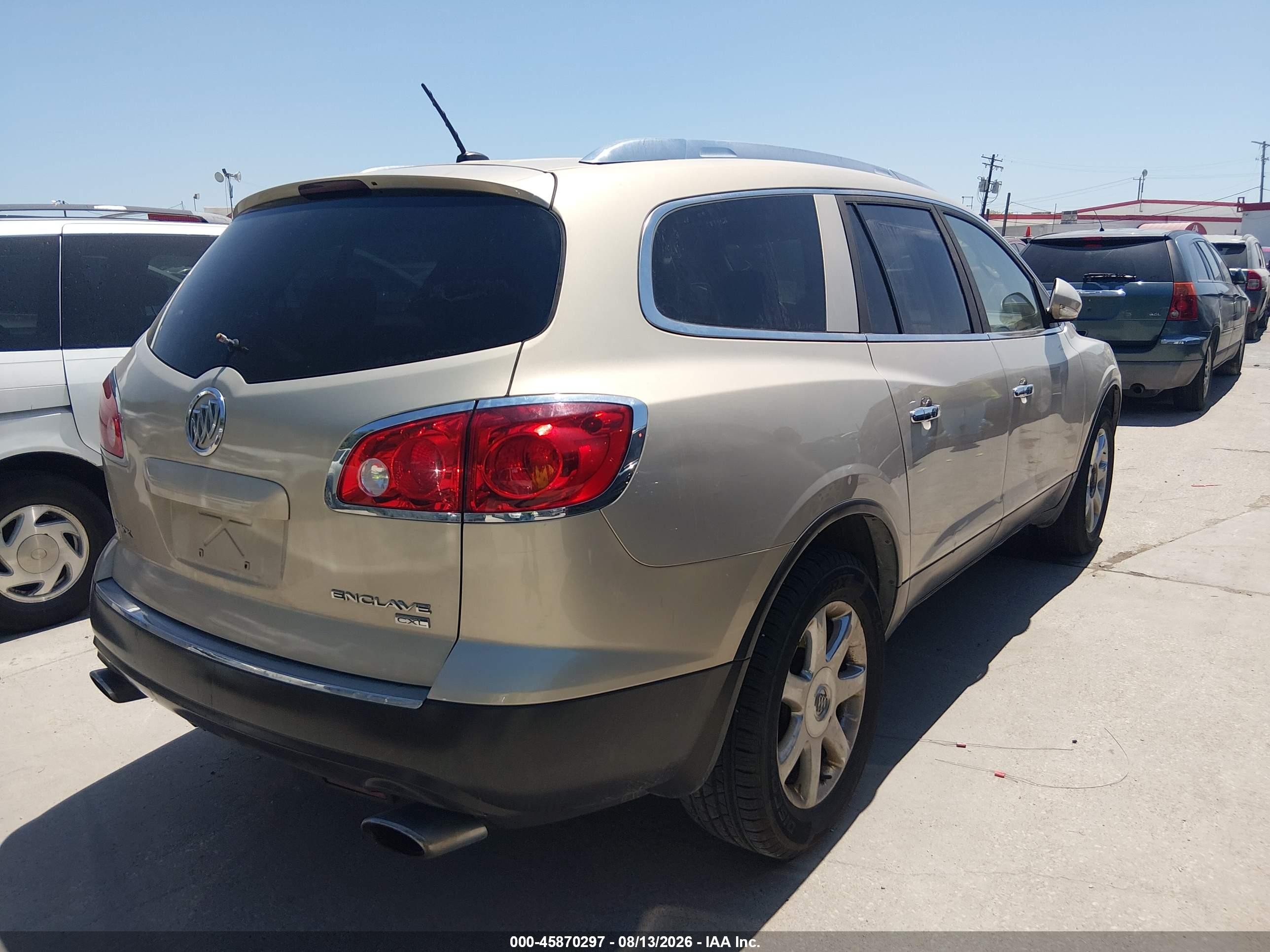 2008 Buick Enclave Cxl Beige vin: 5GAER23758J100201