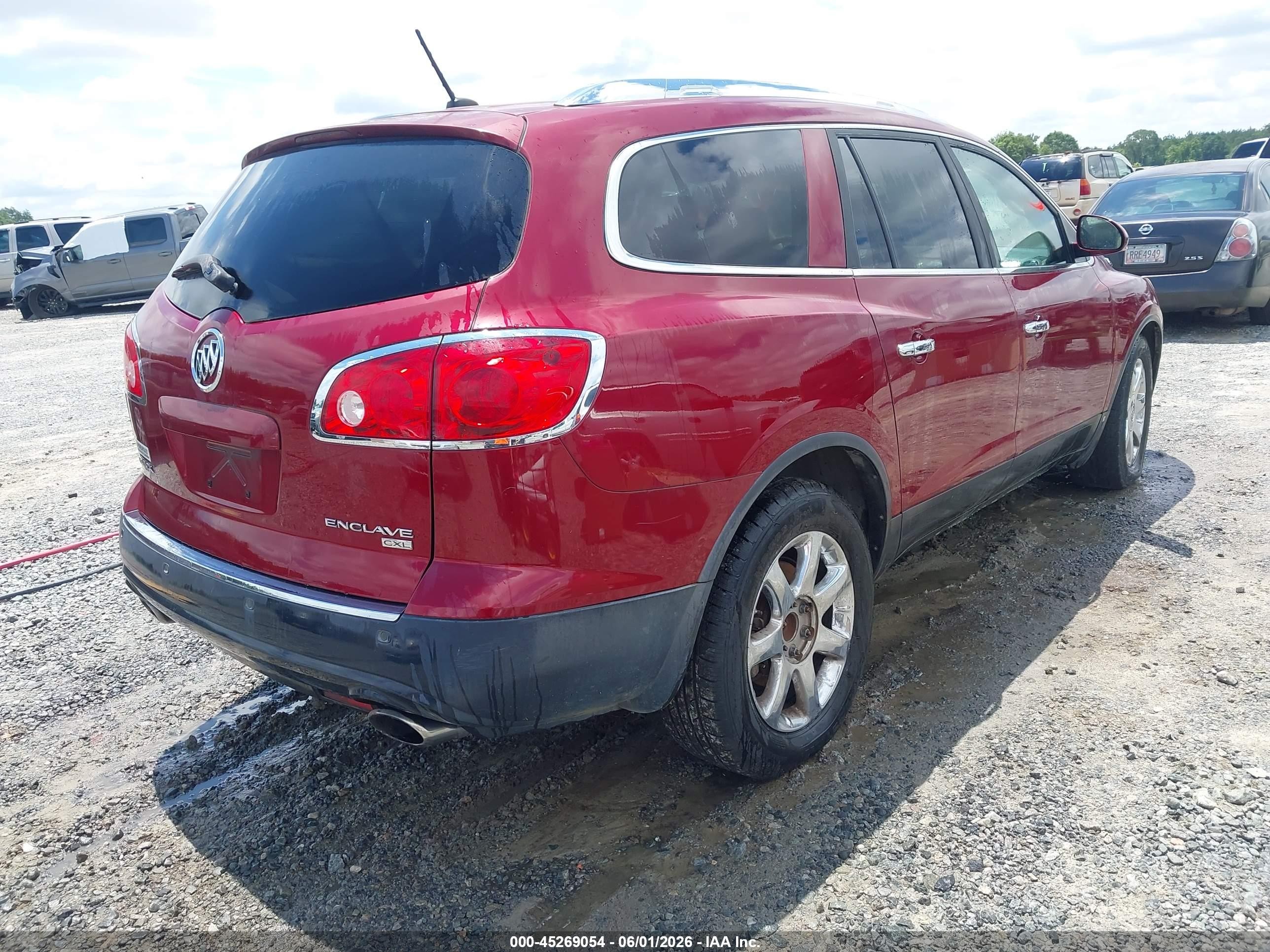 2008 Buick Enclave Cxl Maroon vin: 5GAER23758J275886