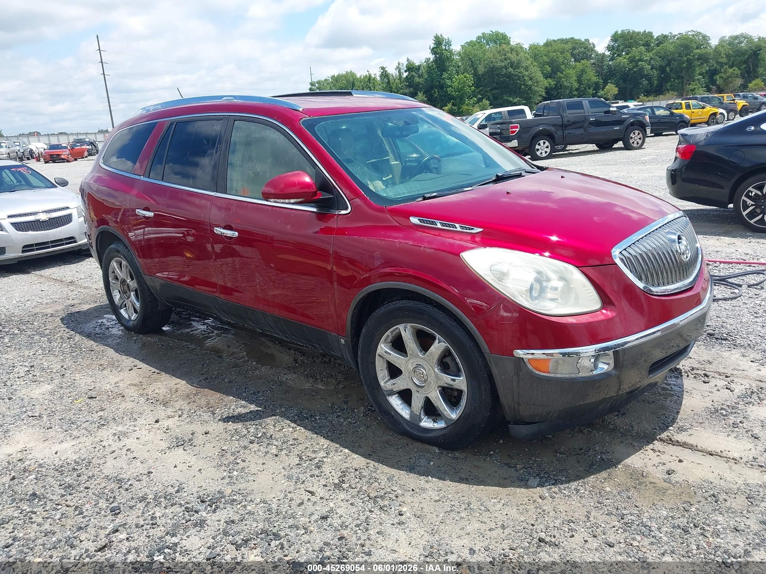 2008 Buick Enclave Cxl Maroon vin: 5GAER23758J275886