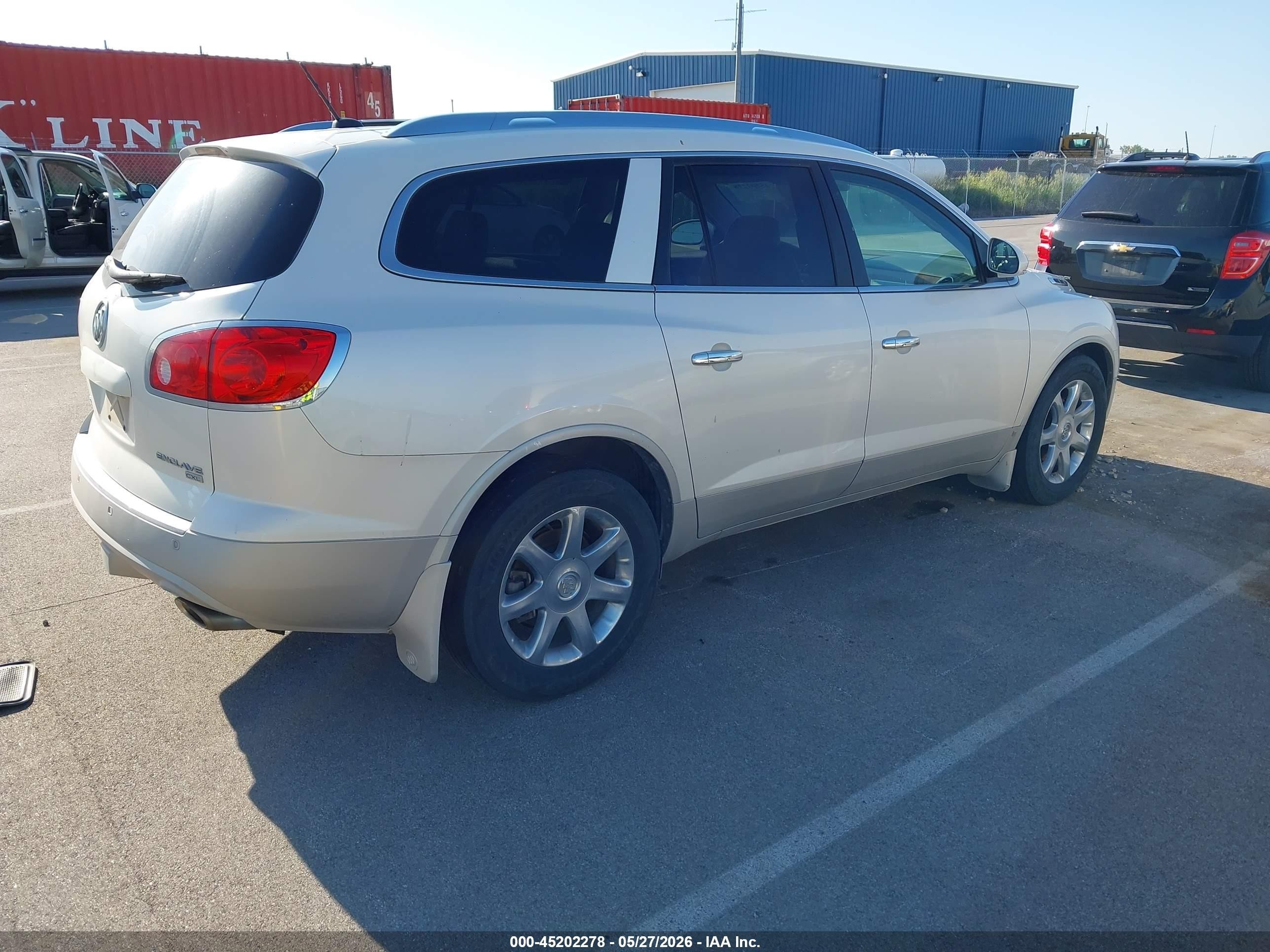 2008 Buick Enclave Cxl White vin: 5GAER23768J116584