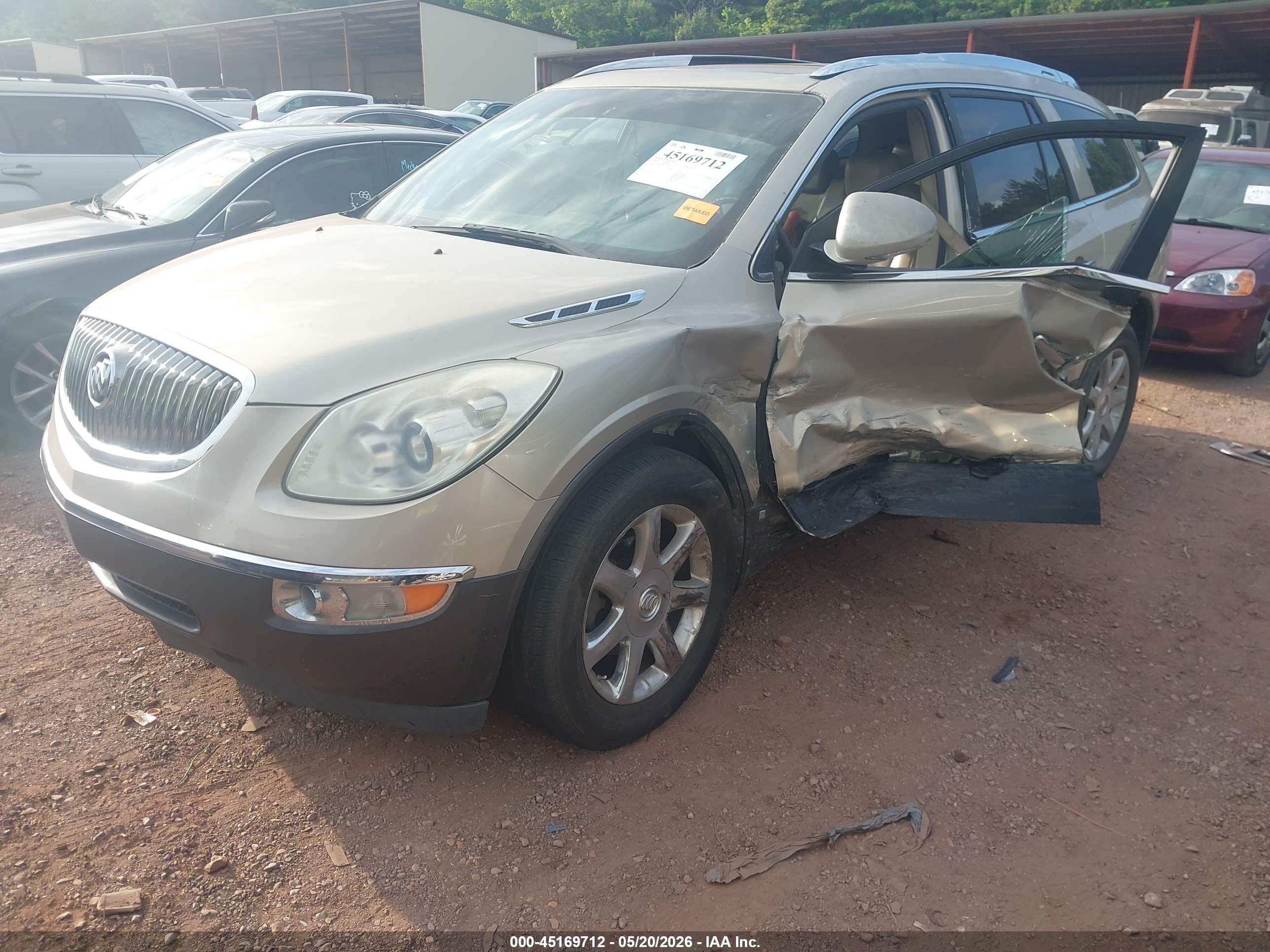 2008 Buick Enclave Cxl Gold vin: 5GAER23768J219794