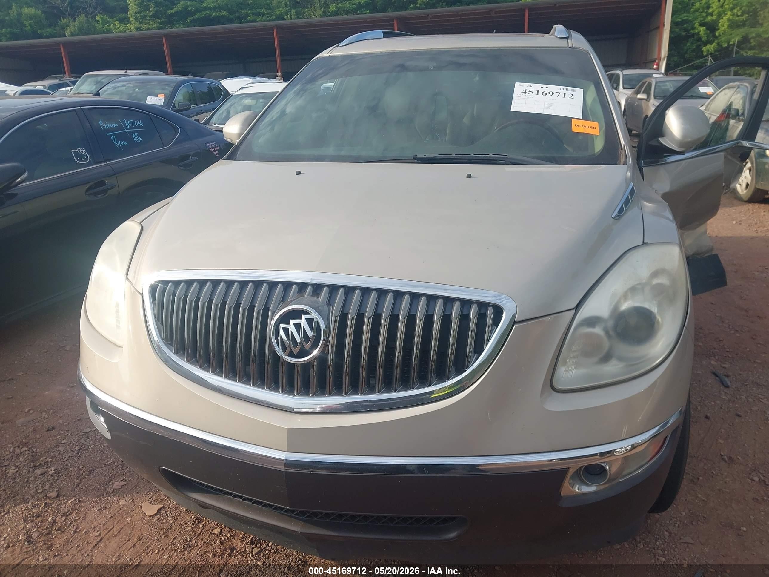 2008 Buick Enclave Cxl Gold vin: 5GAER23768J219794