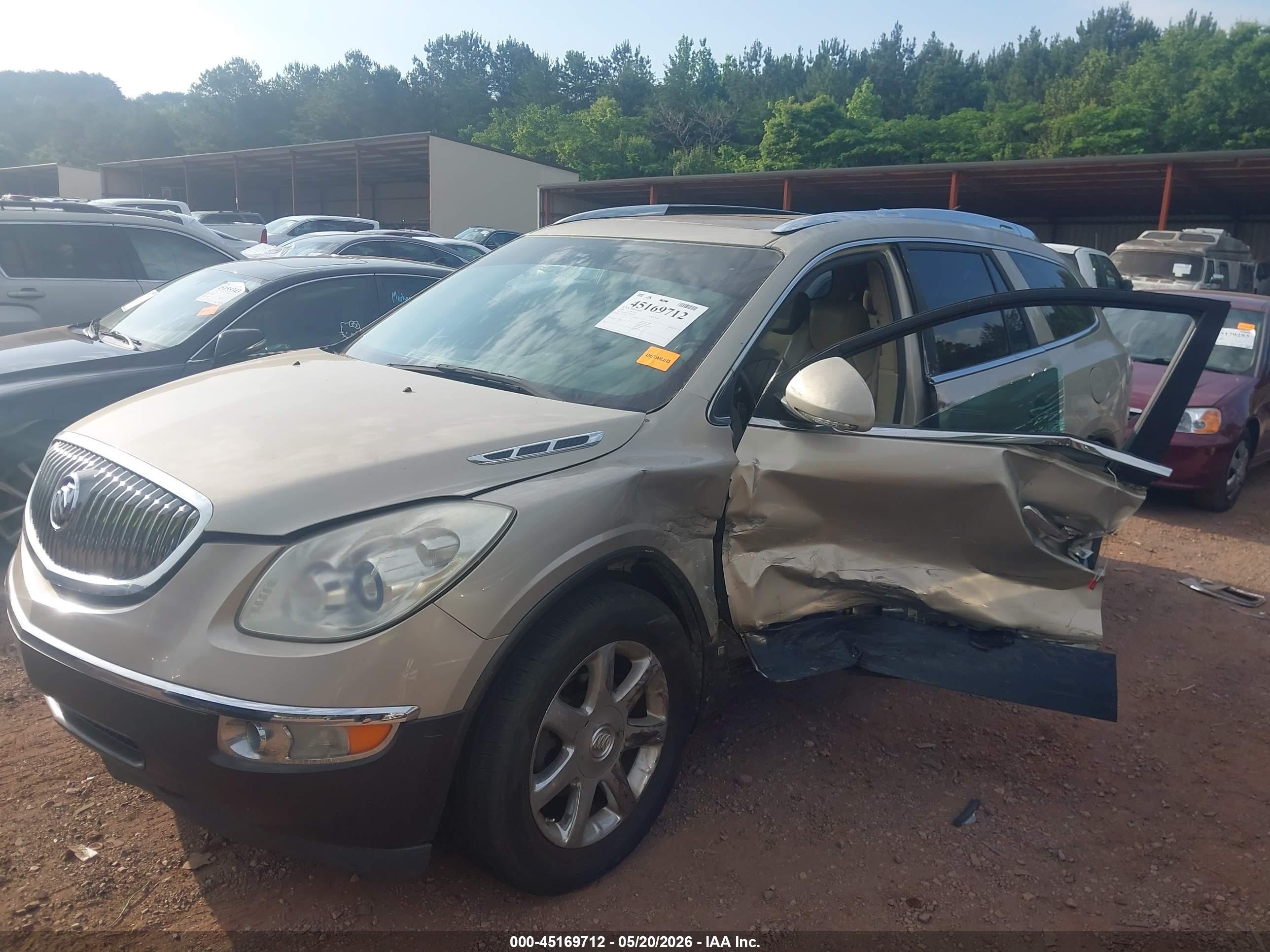 2008 Buick Enclave Cxl Gold vin: 5GAER23768J219794