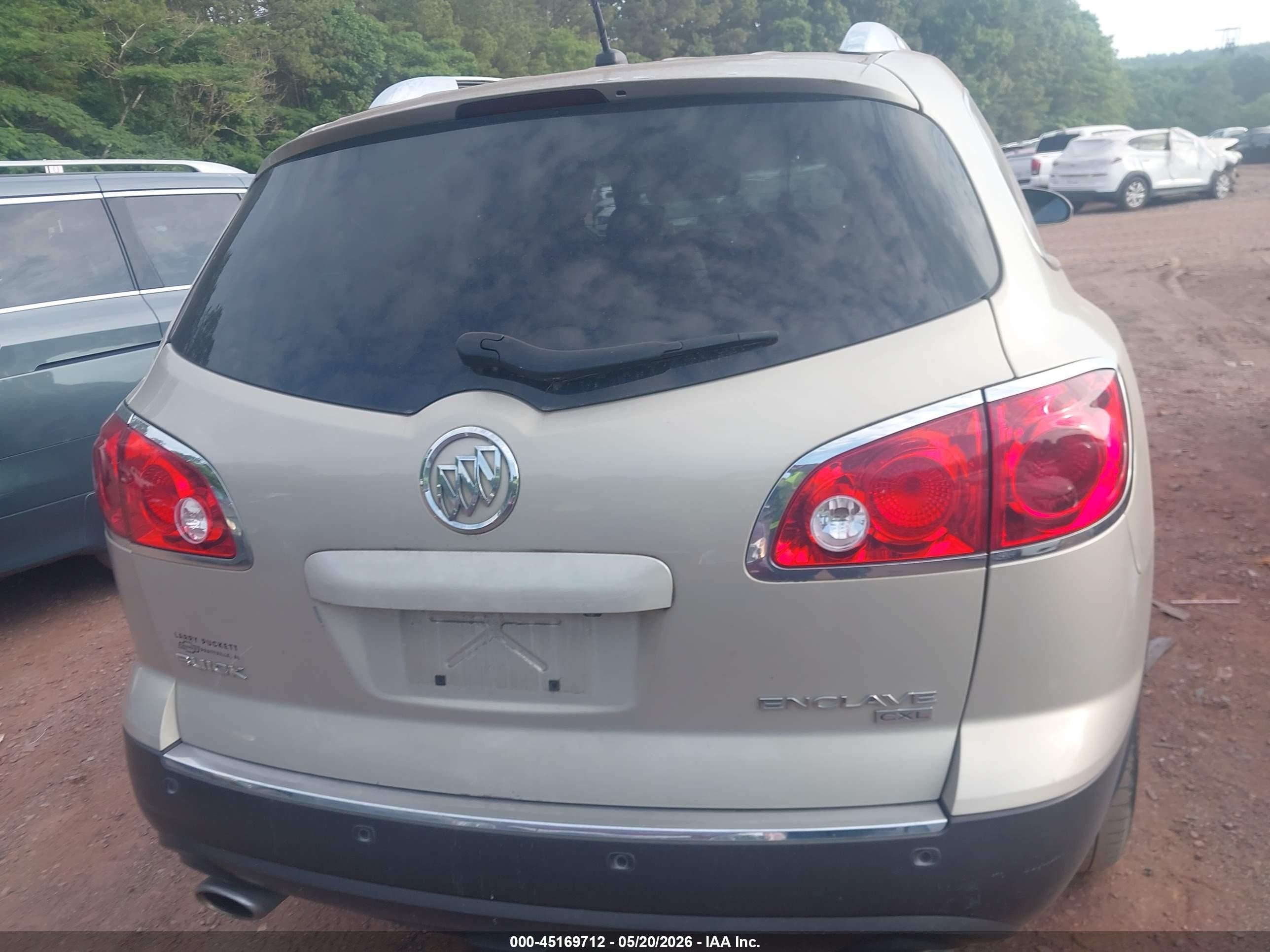 2008 Buick Enclave Cxl Gold vin: 5GAER23768J219794