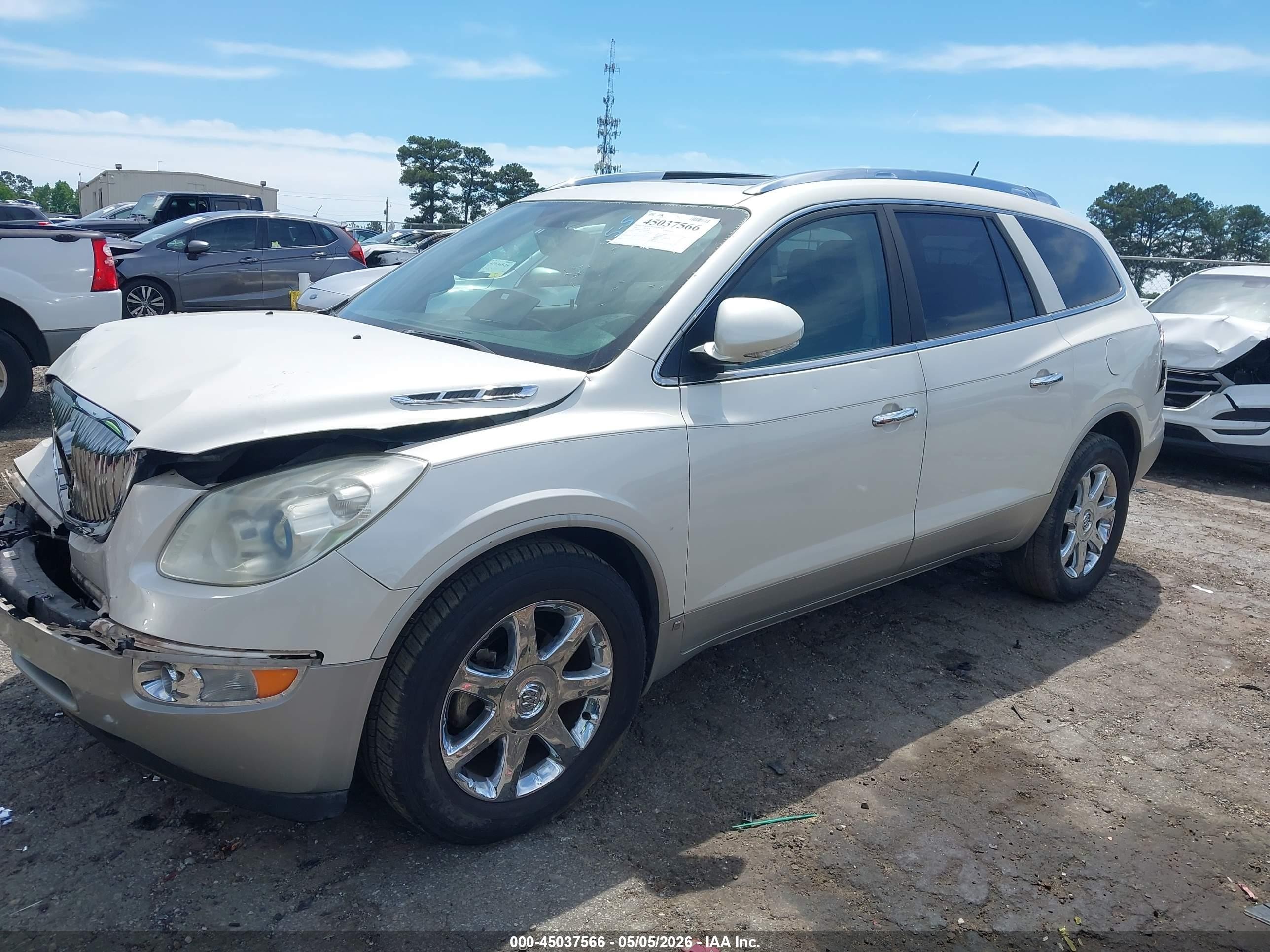 2008 Buick Enclave Cxl White vin: 5GAER23778J145799