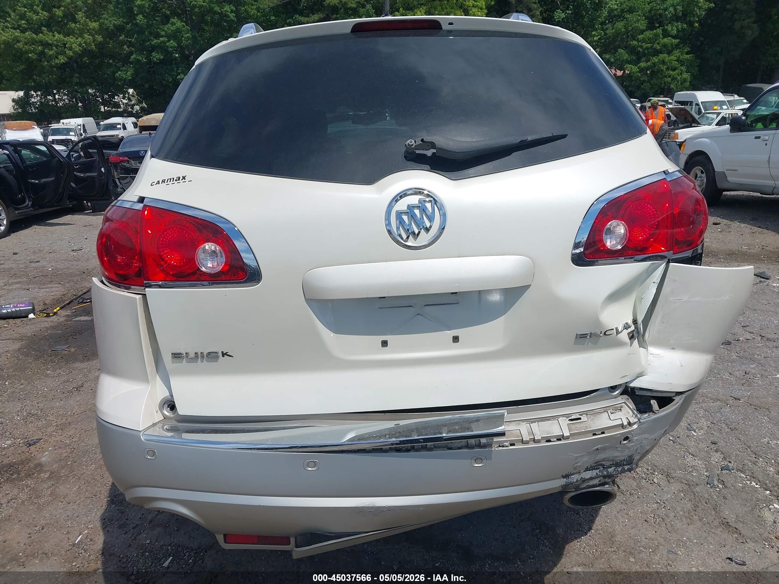2008 Buick Enclave Cxl White vin: 5GAER23778J145799