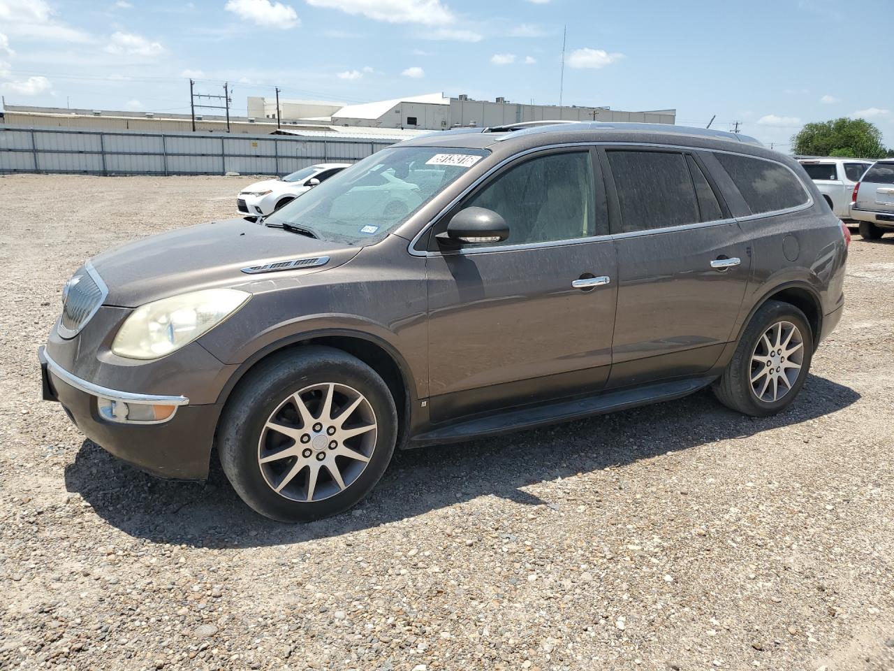 2008 Buick Enclave Cxl Brown vin: 5GAER23788J103657 Damage: Left Front Door, Dent(S) W/ Paint Dmg, 1/8 To 1/2 Inch