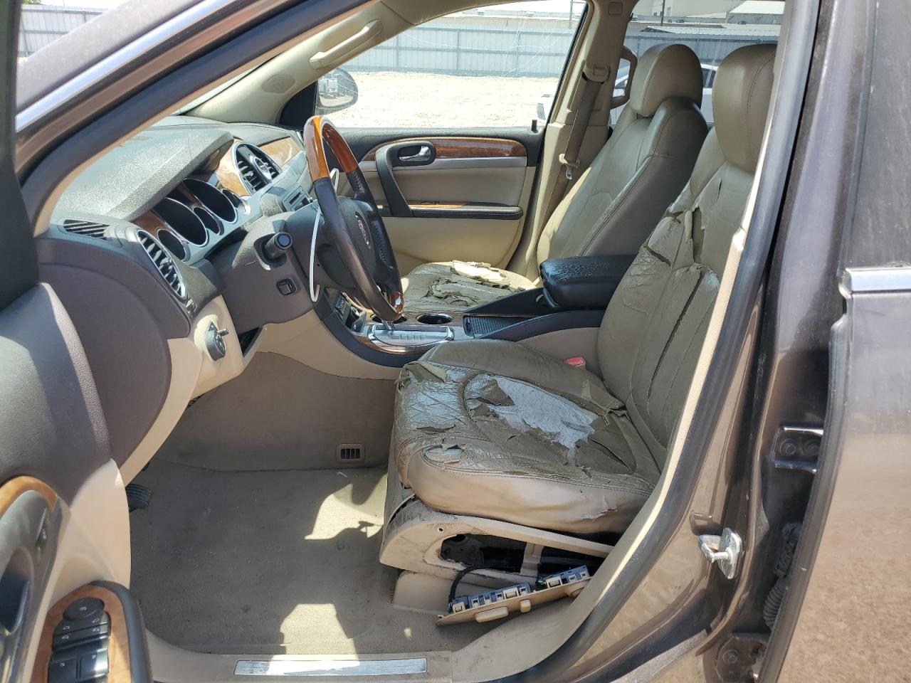 2008 Buick Enclave Cxl Brown vin: 5GAER23788J103657 Damage: Left Front Seat, Torn, > 12 Inches