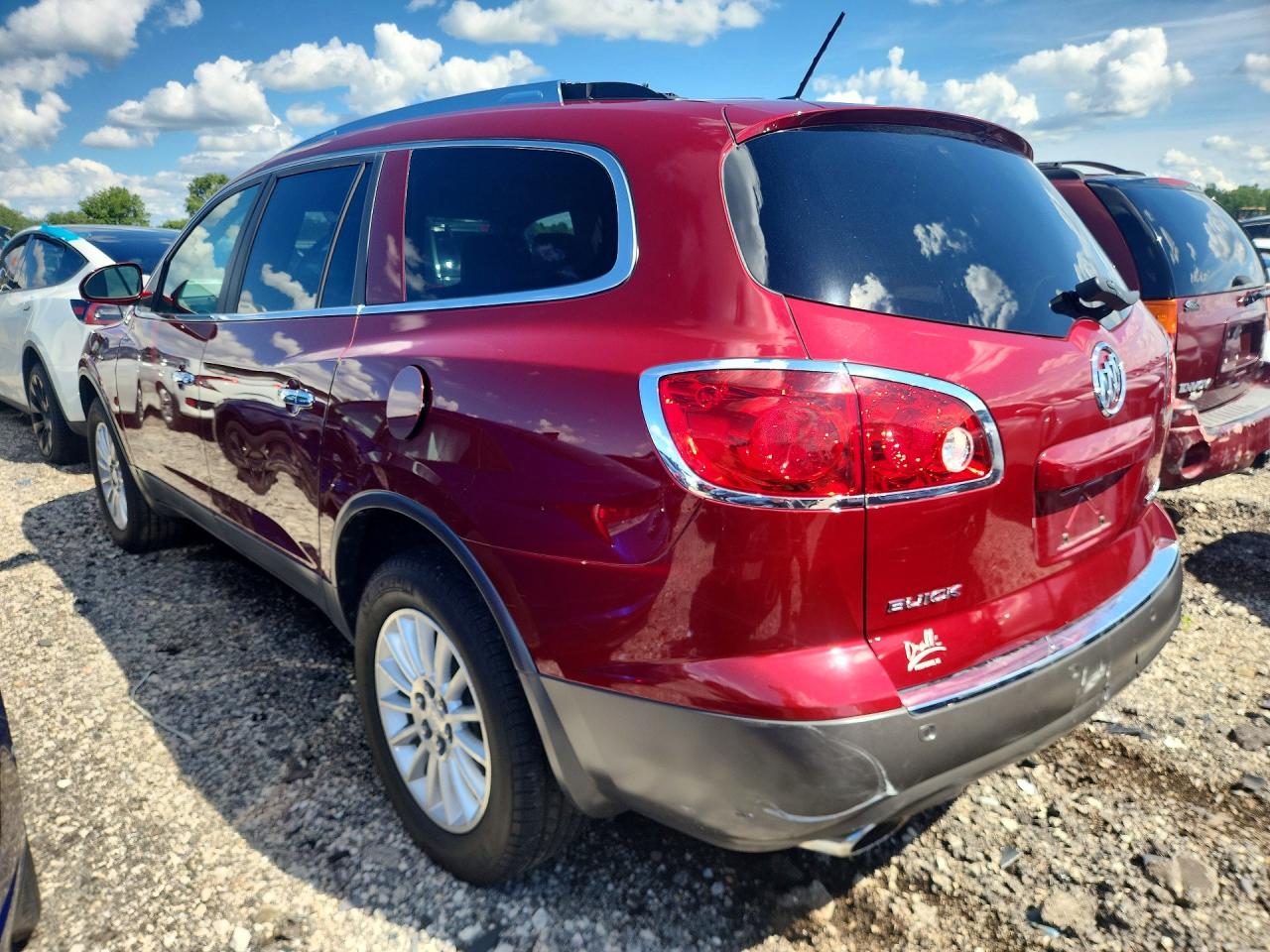 2008 Buick Enclave Cxl Red vin: 5GAER23788J146282