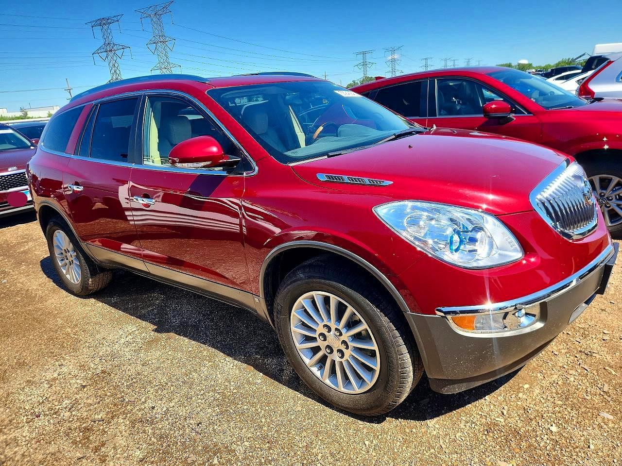 2008 Buick Enclave Cxl Red vin: 5GAER23788J146282