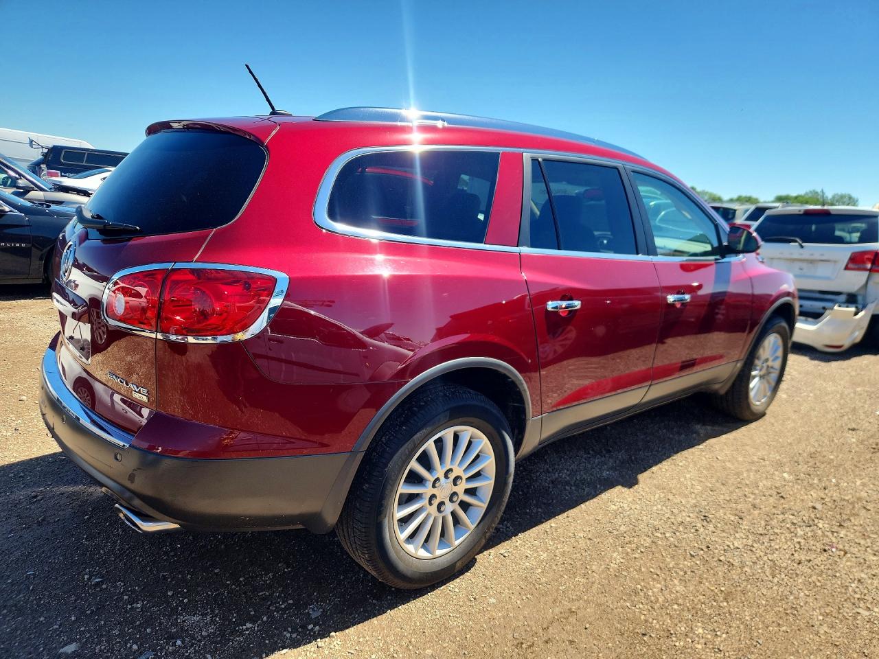 2008 Buick Enclave Cxl Red vin: 5GAER23788J146282