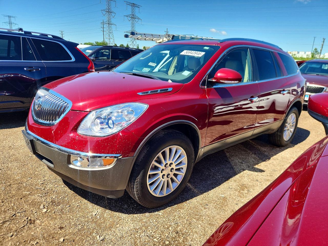 2008 Buick Enclave Cxl Red vin: 5GAER23788J146282