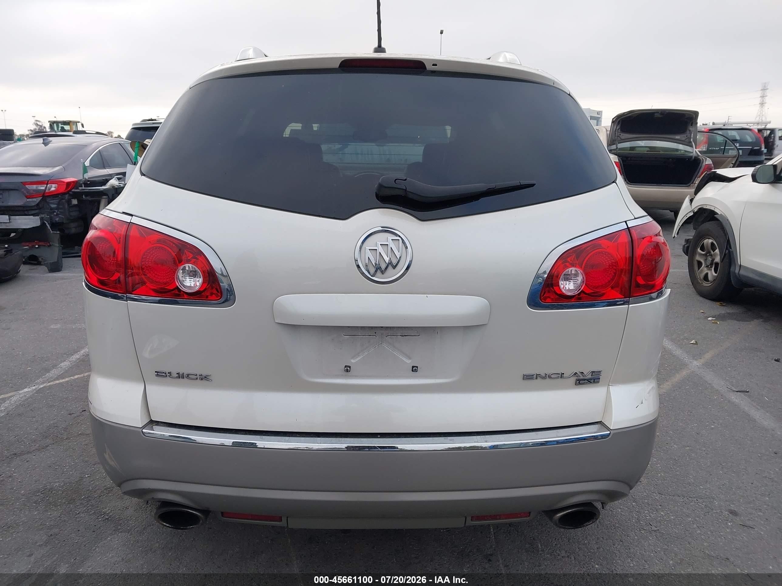 2008 Buick Enclave Cxl Cream vin: 5GAER23788J148100