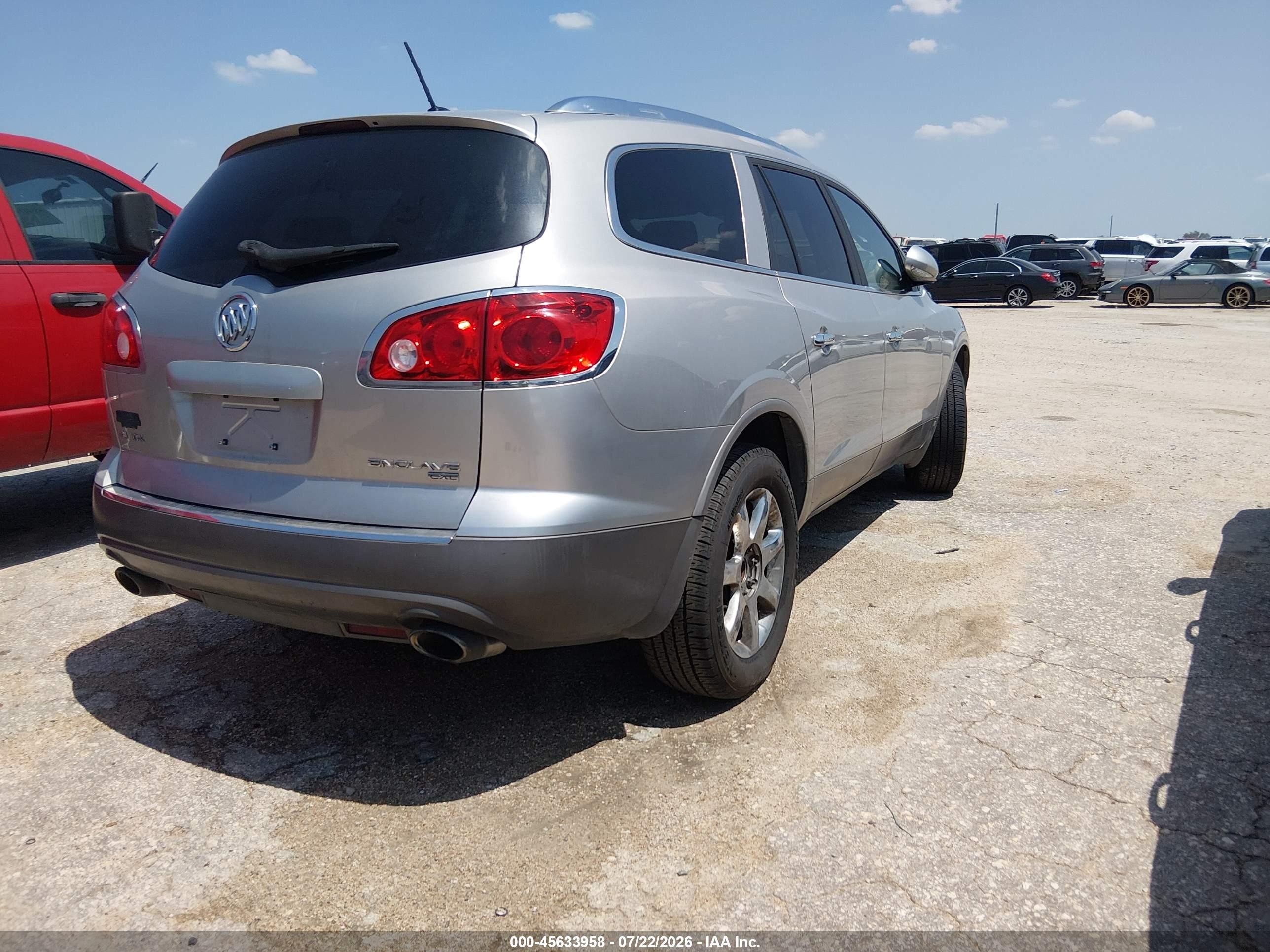 2008 Buick Enclave Cxl Silver vin: 5GAER23788J153359