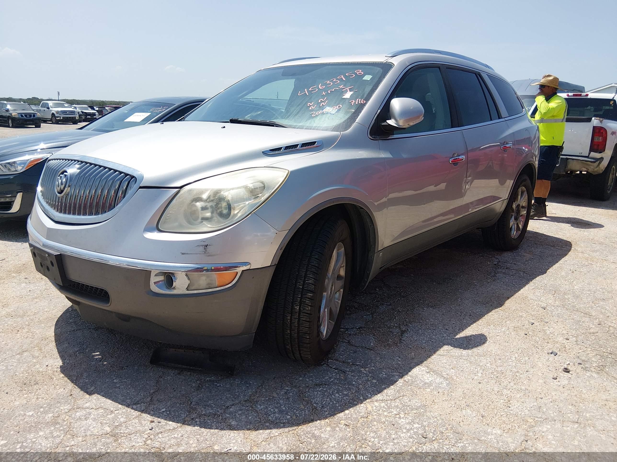2008 Buick Enclave Cxl Silver vin: 5GAER23788J153359