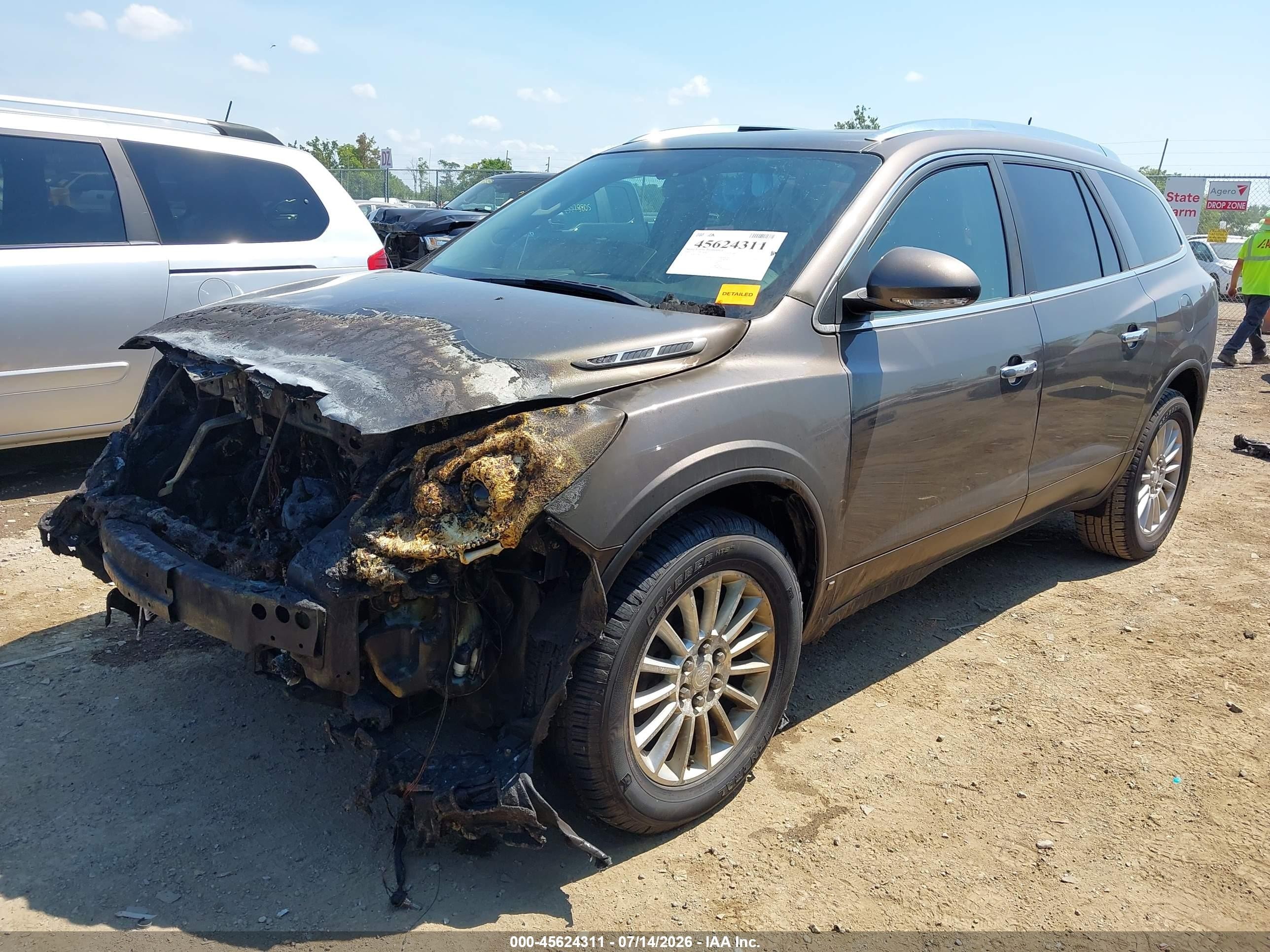 2008 Buick Enclave Cxl Brown vin: 5GAER23798J116112