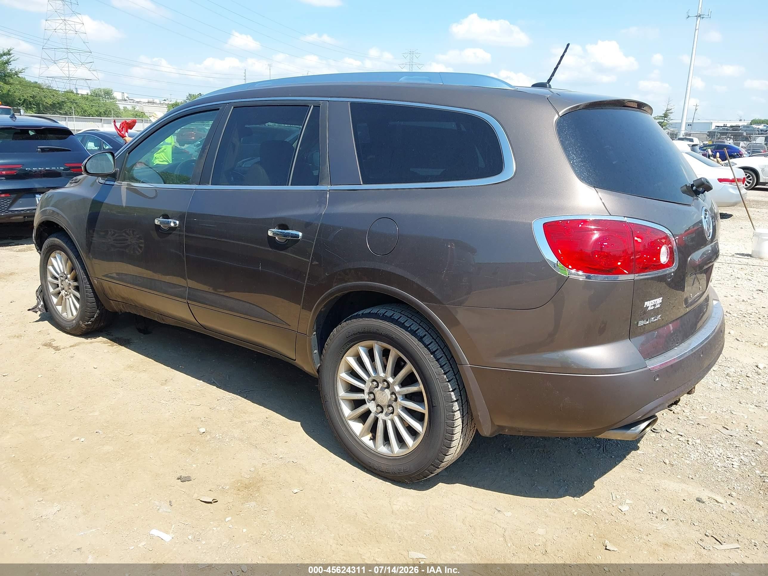 2008 Buick Enclave Cxl Brown vin: 5GAER23798J116112