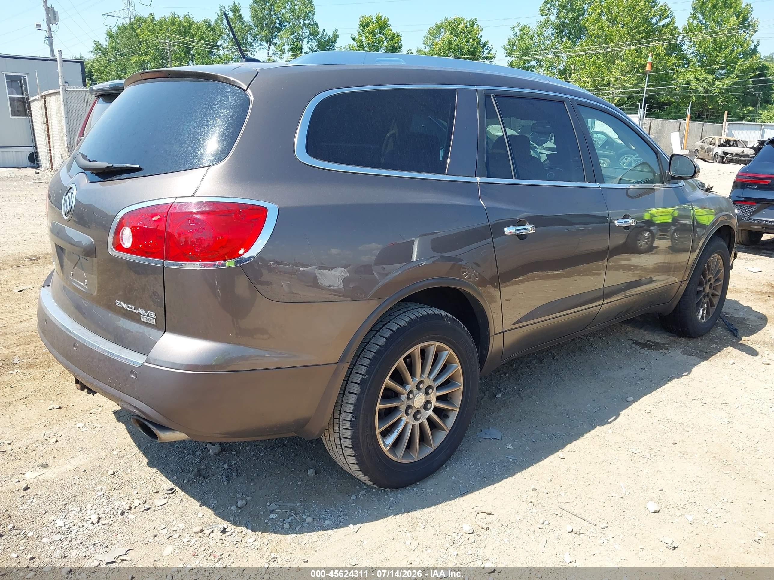 2008 Buick Enclave Cxl Brown vin: 5GAER23798J116112