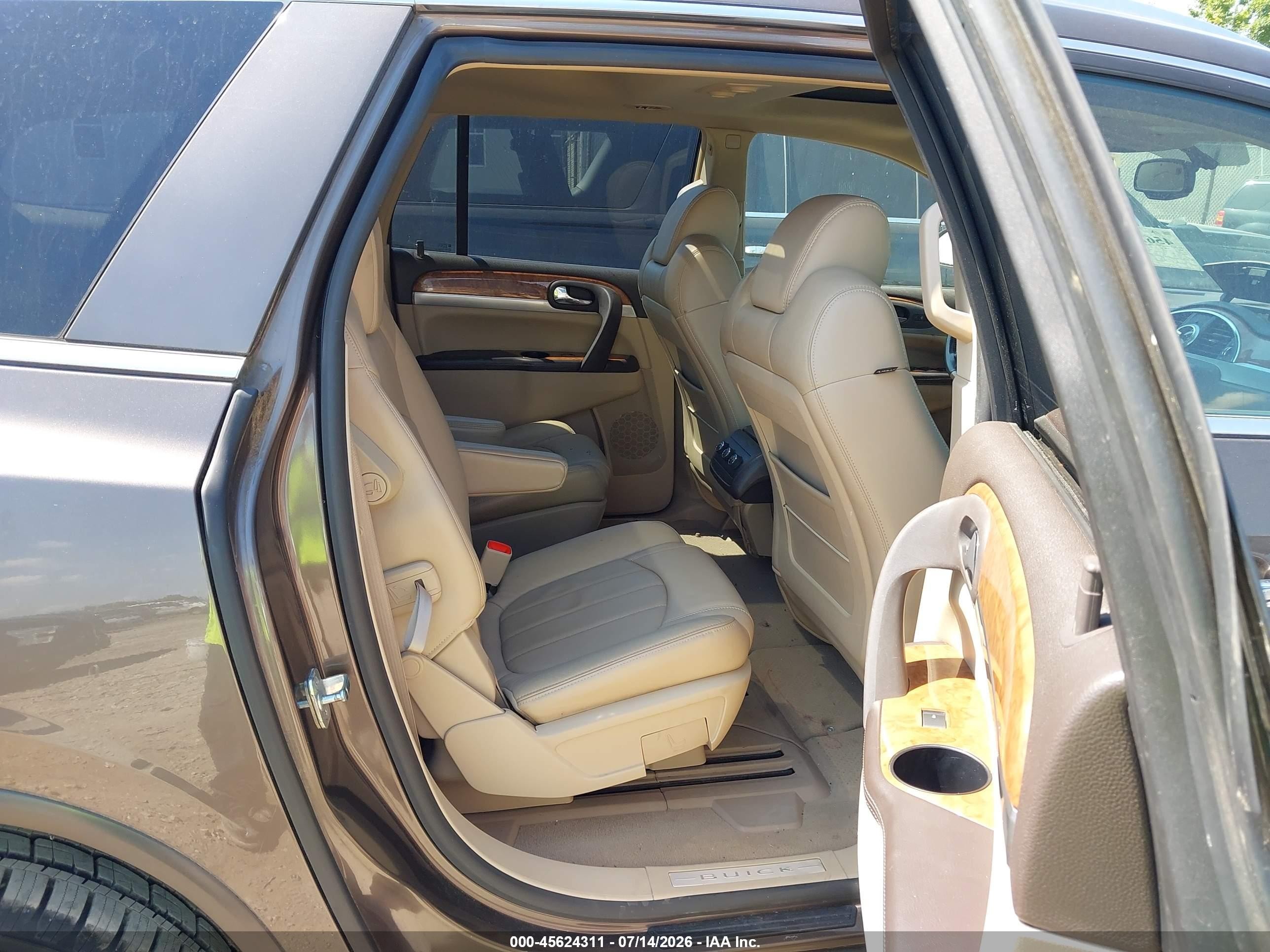 2008 Buick Enclave Cxl Brown vin: 5GAER23798J116112