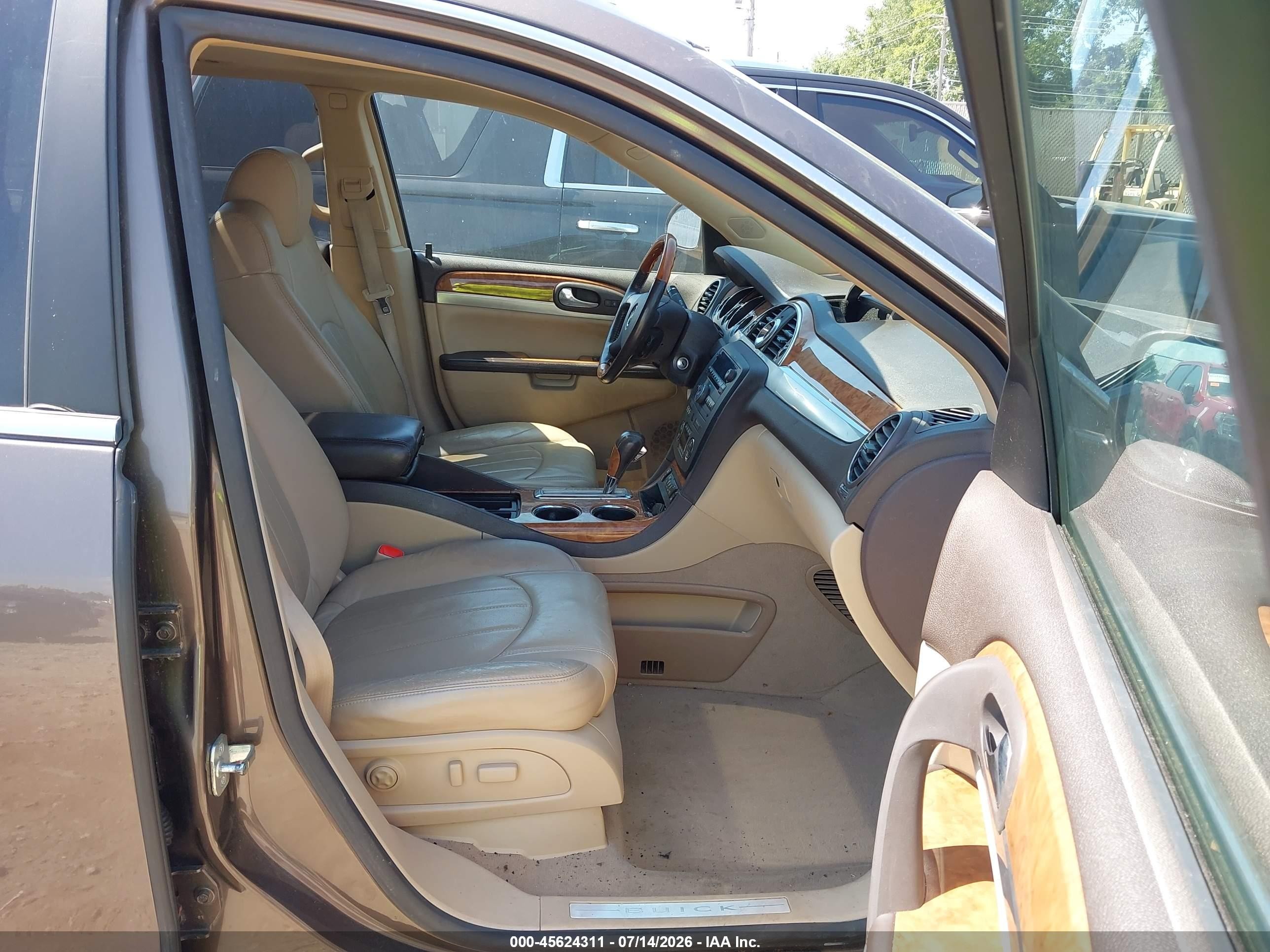 2008 Buick Enclave Cxl Brown vin: 5GAER23798J116112