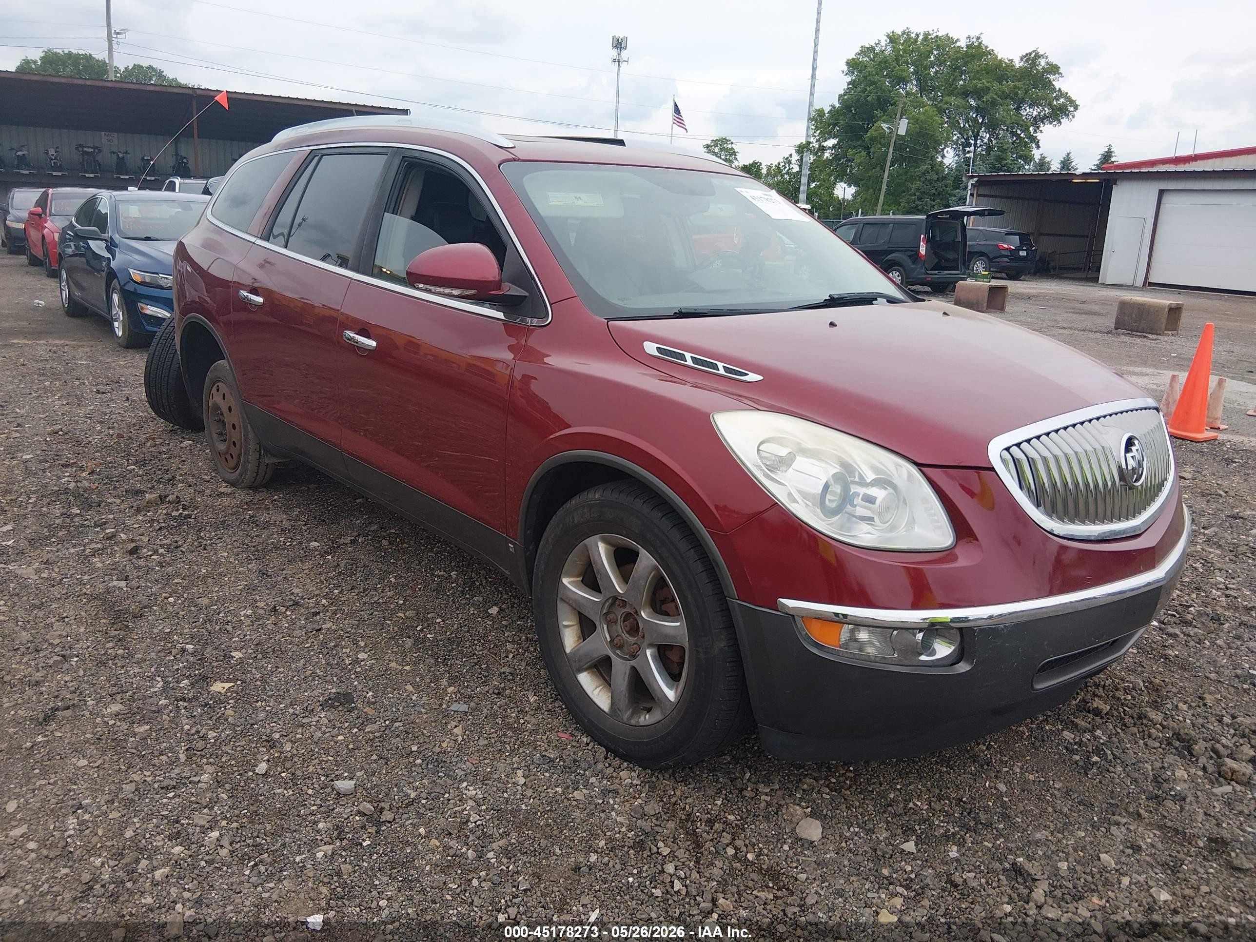 2008 Buick Enclave Cxl Red vin: 5GAER23798J261148