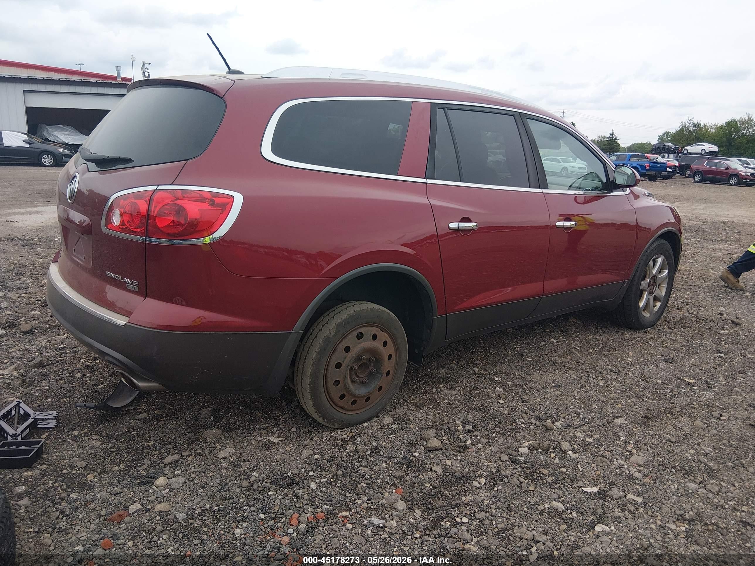 2008 Buick Enclave Cxl Красный vin: 5GAER23798J261148