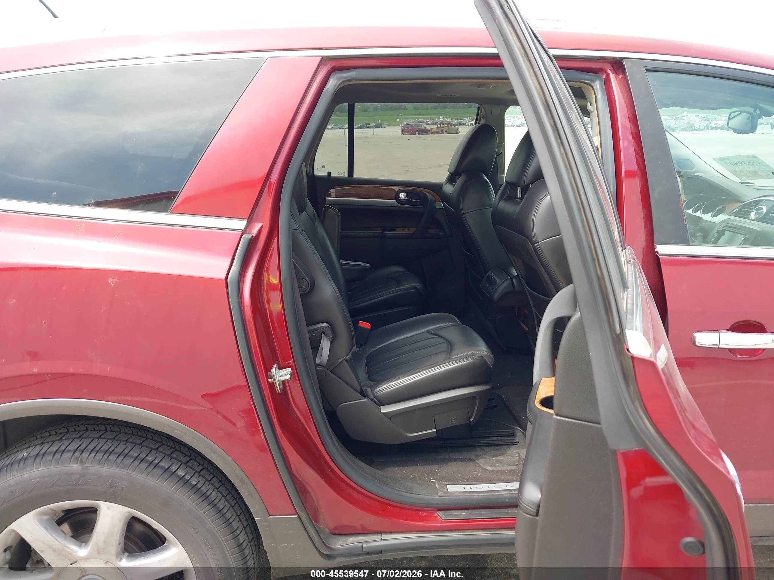 2008 Buick Enclave Cxl Maroon vin: 5GAER23798J263675