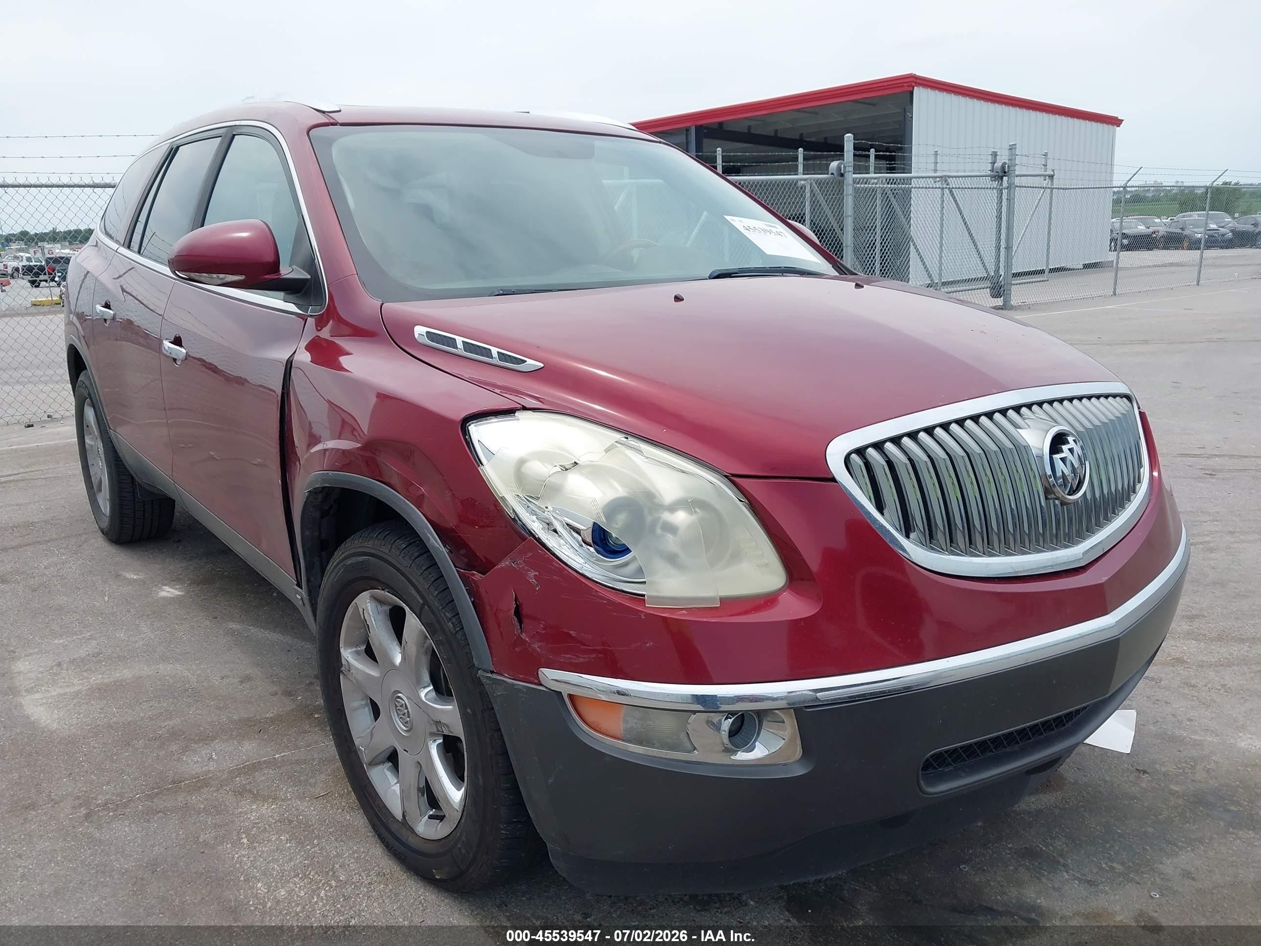 2008 Buick Enclave Cxl Maroon vin: 5GAER23798J263675