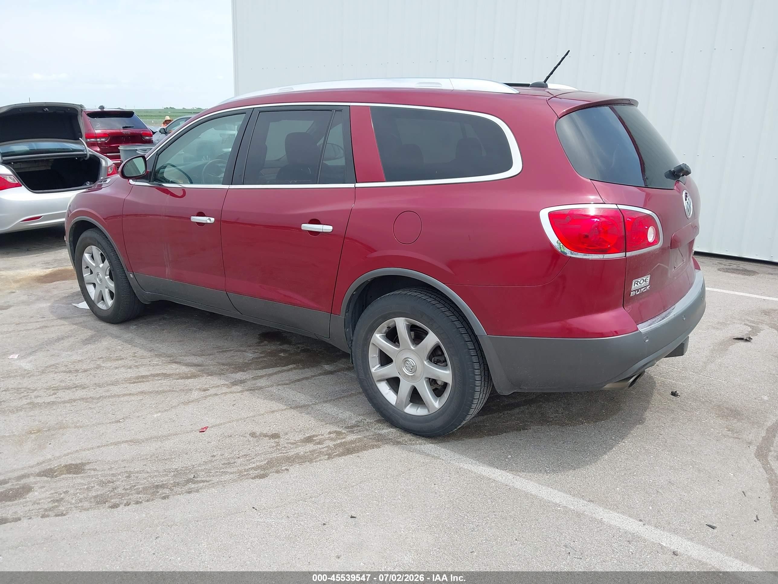 2008 Buick Enclave Cxl Maroon vin: 5GAER23798J263675