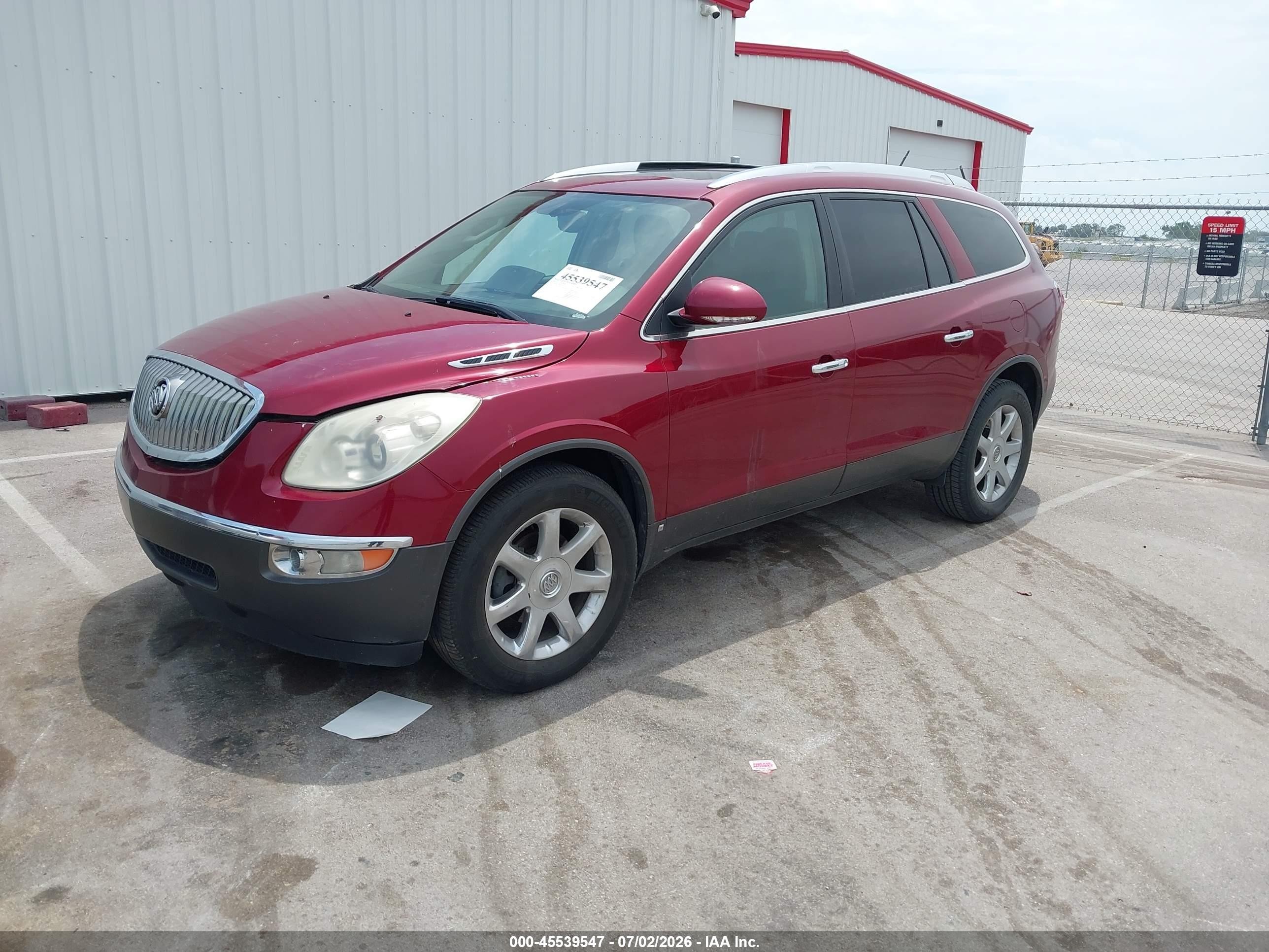 2008 Buick Enclave Cxl Maroon vin: 5GAER23798J263675