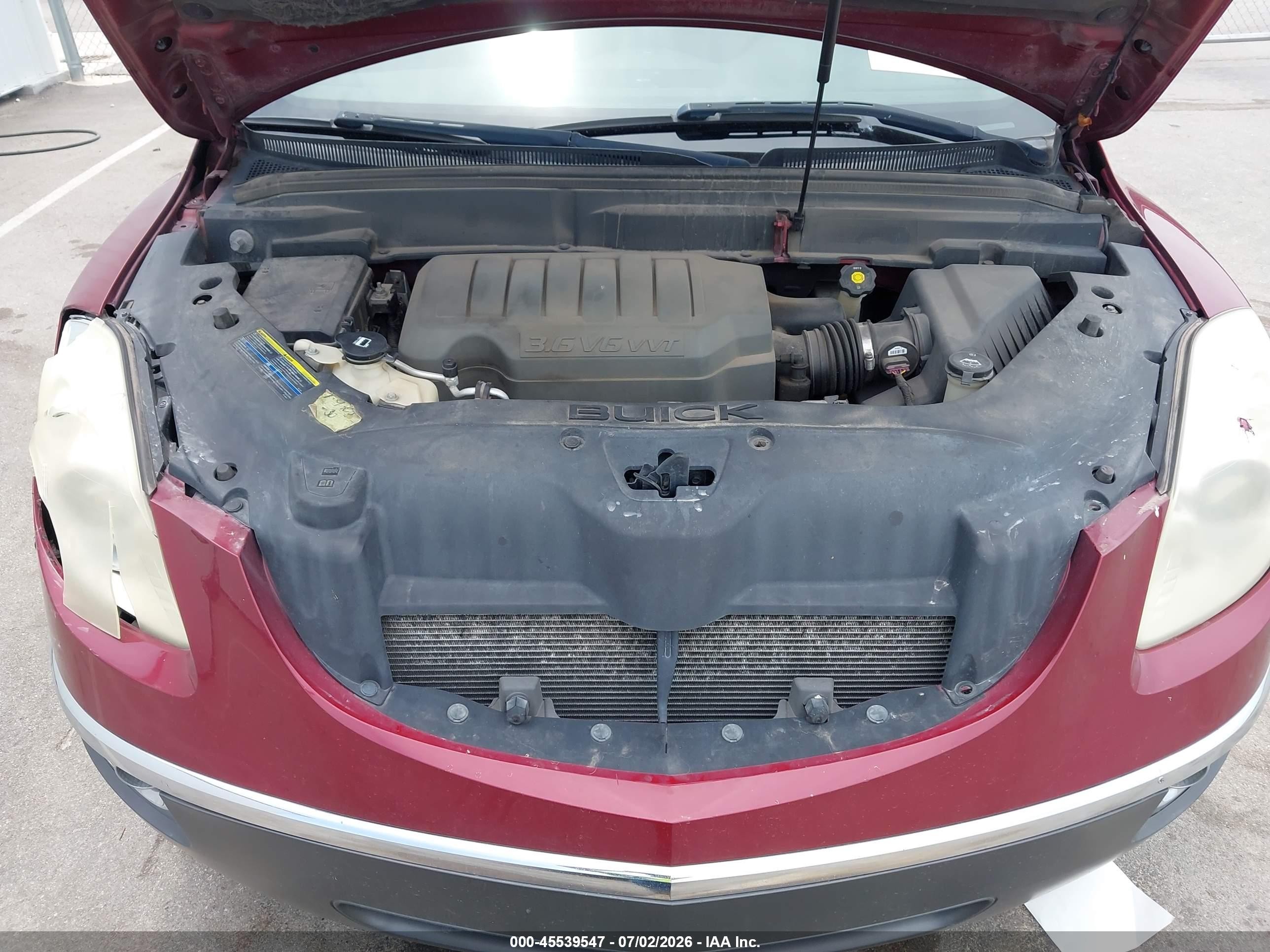 2008 Buick Enclave Cxl Maroon vin: 5GAER23798J263675