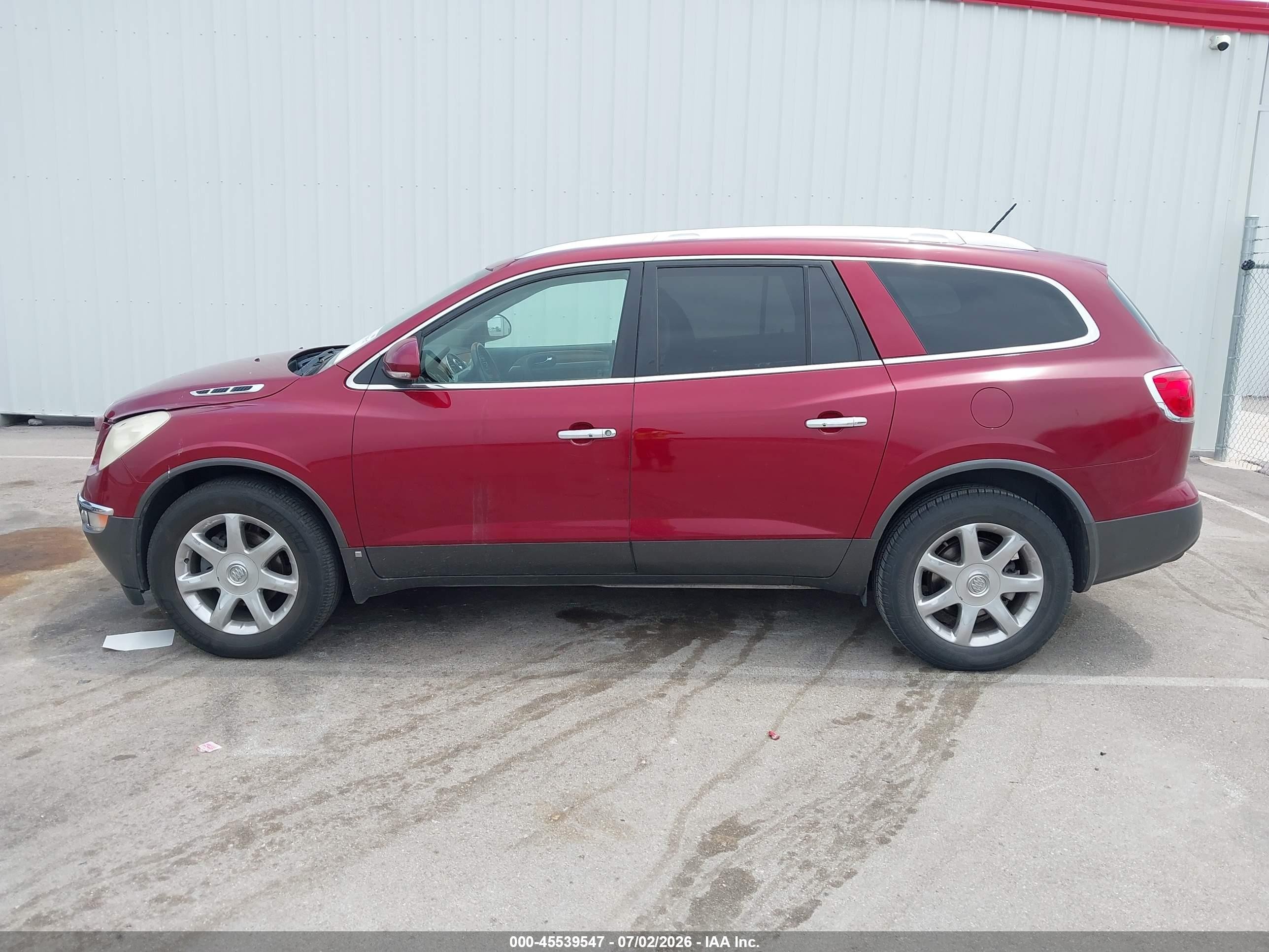 2008 Buick Enclave Cxl Maroon vin: 5GAER23798J263675
