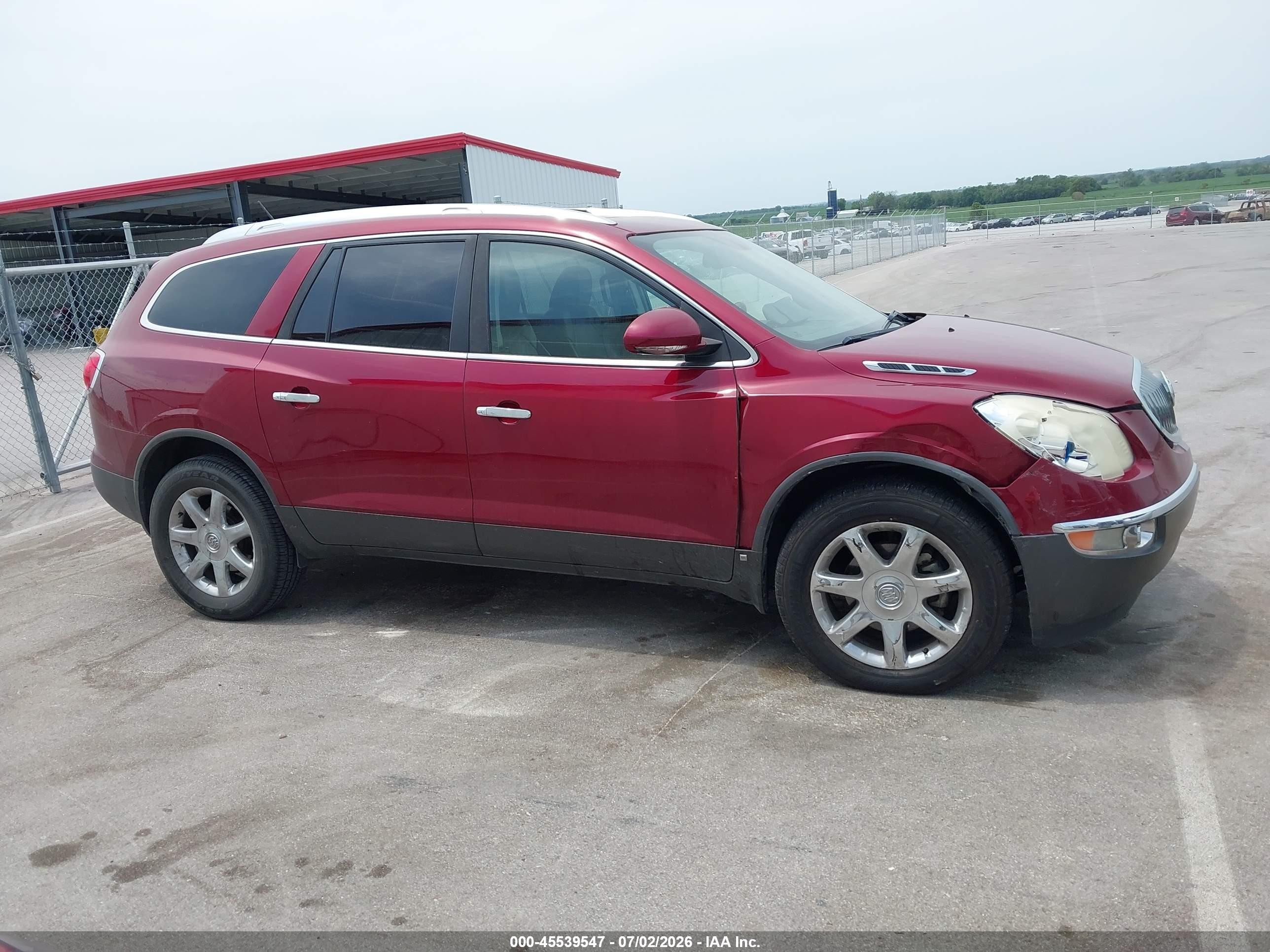 2008 Buick Enclave Cxl Maroon vin: 5GAER23798J263675