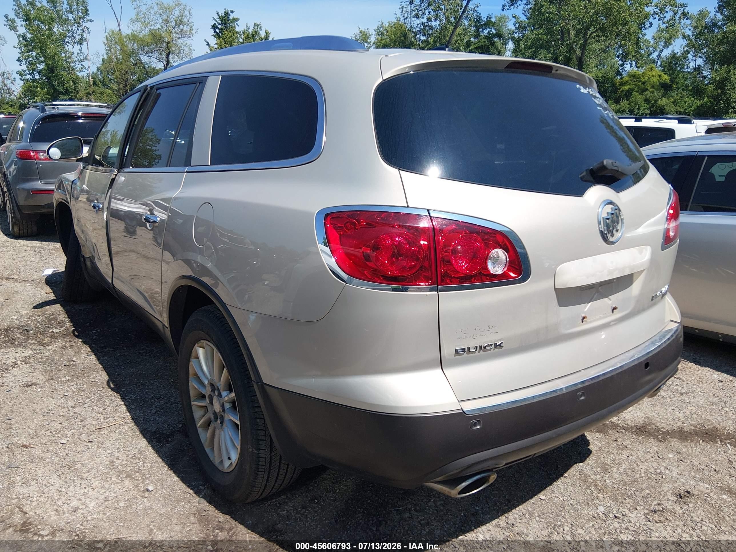 2008 Buick Enclave Cxl Silver vin: 5GAER23798J292321