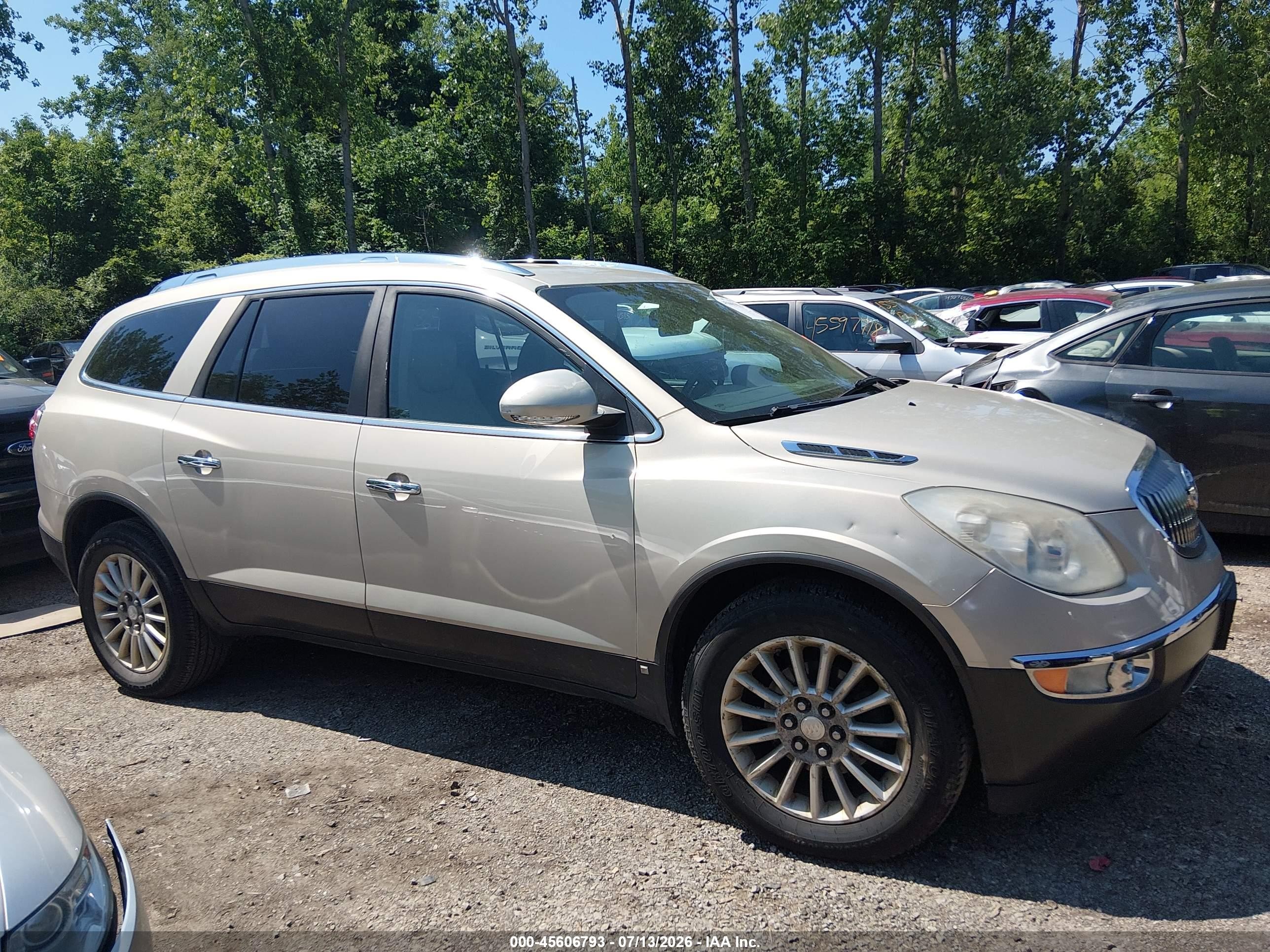 2008 Buick Enclave Cxl Silver vin: 5GAER23798J292321