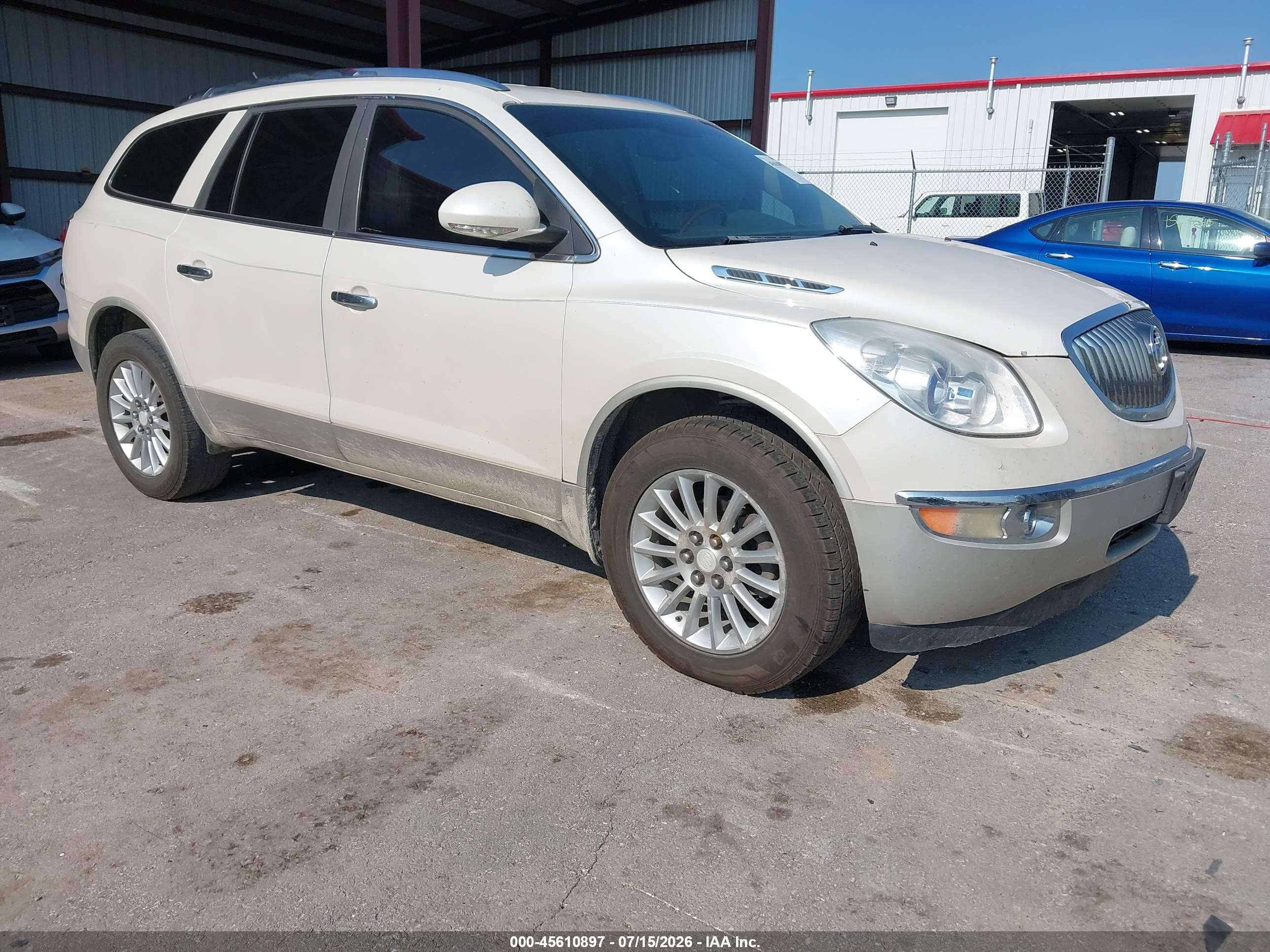 2008 Buick Enclave Cxl White vin: 5GAER237X8J191644