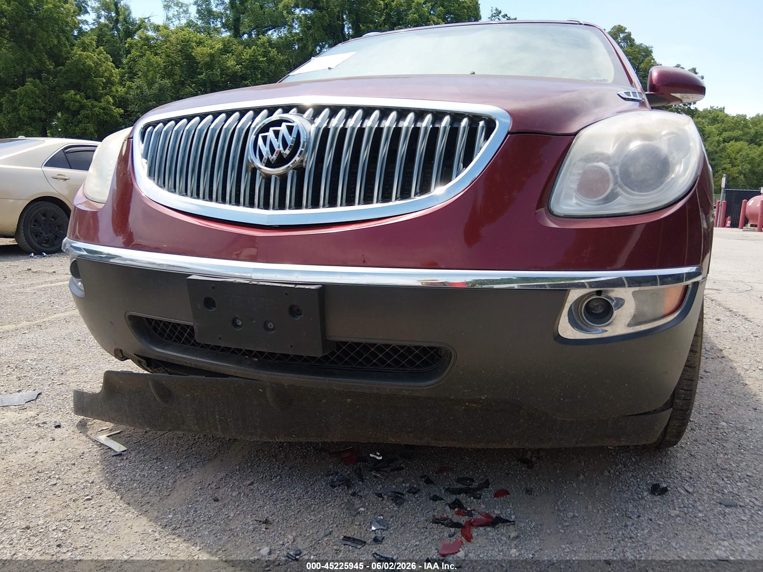 2008 Buick Enclave Cxl Red vin: 5GAER237X8J279822