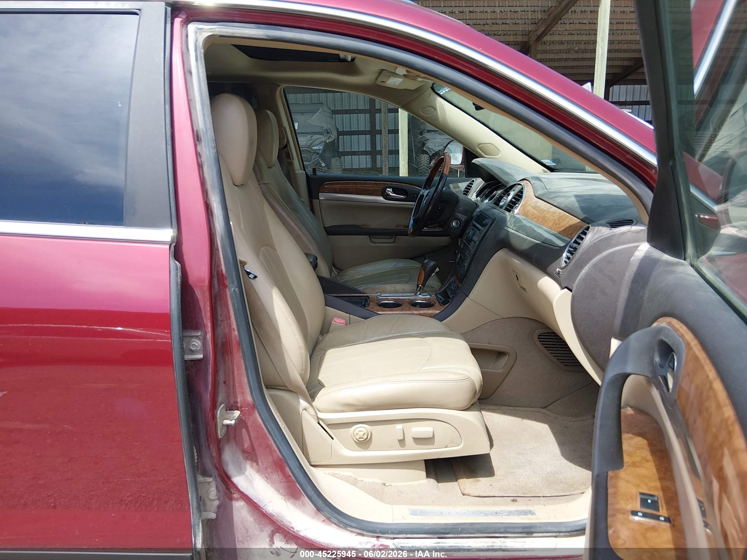 2008 Buick Enclave Cxl Red vin: 5GAER237X8J279822