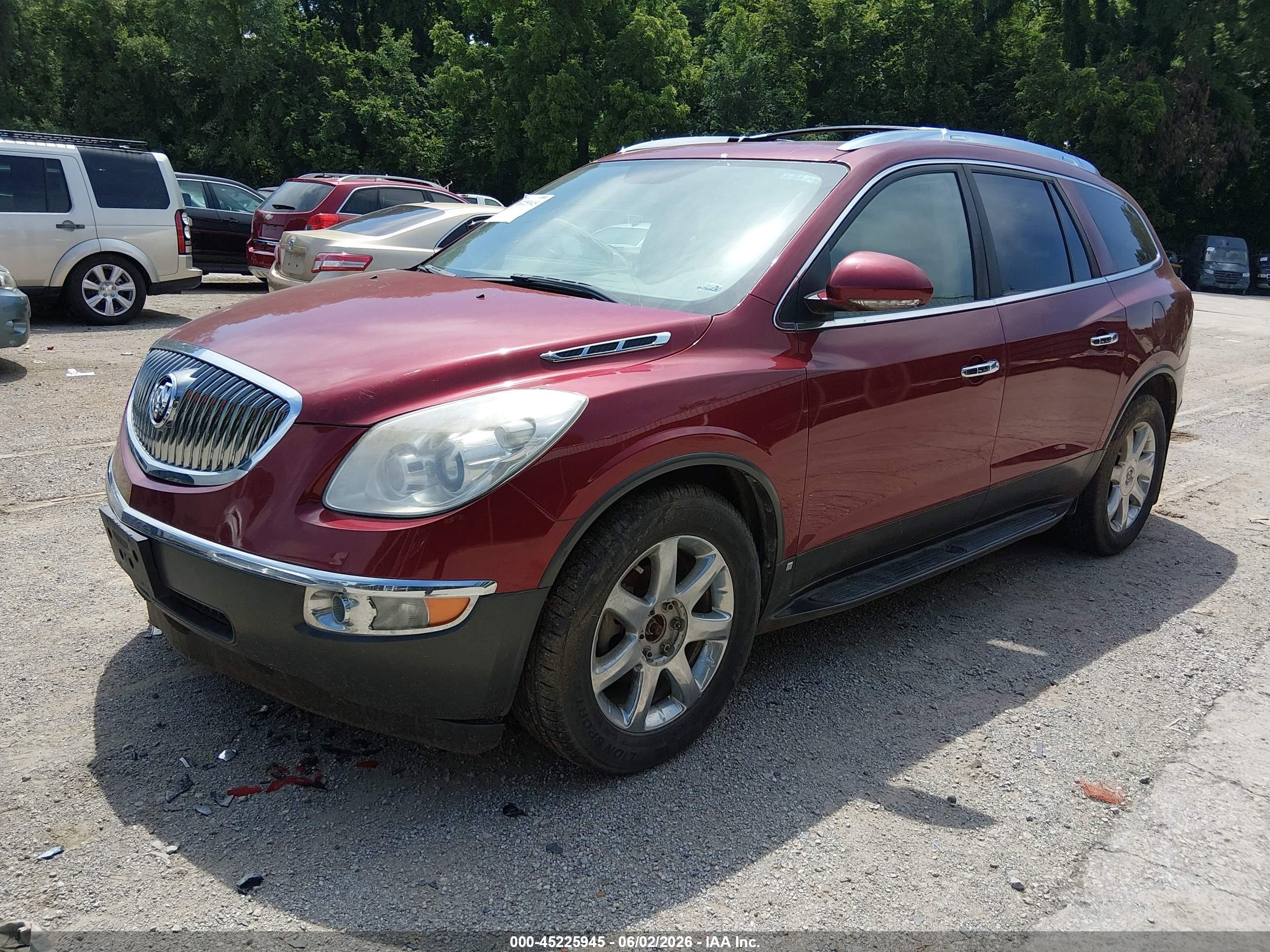 2008 Buick Enclave Cxl Red vin: 5GAER237X8J279822